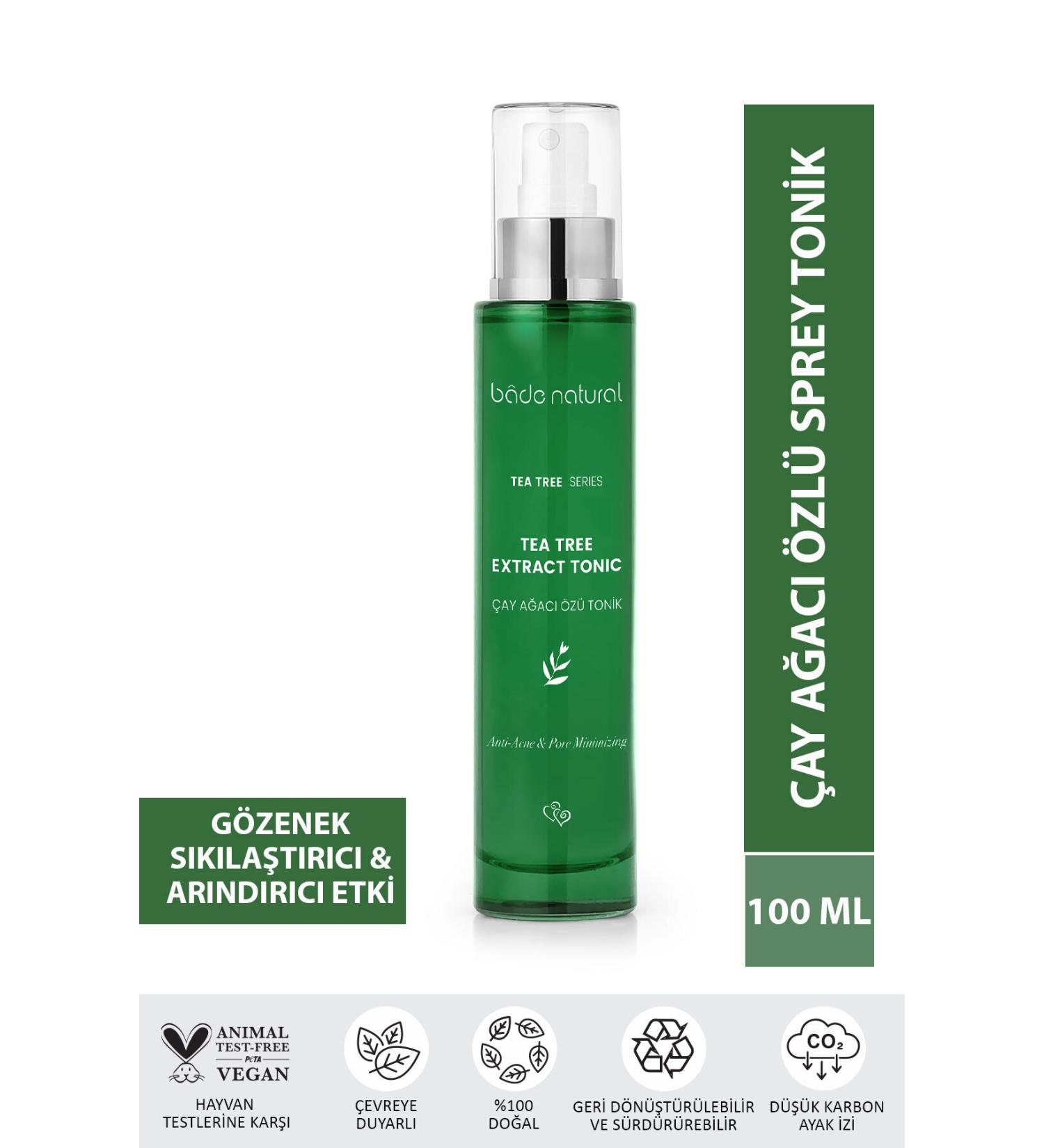 Bade Natural Tea Tree Anti-Acne and Pore Tightening Purifying Tonic 100 ml - Buy Online on GoSupps.com