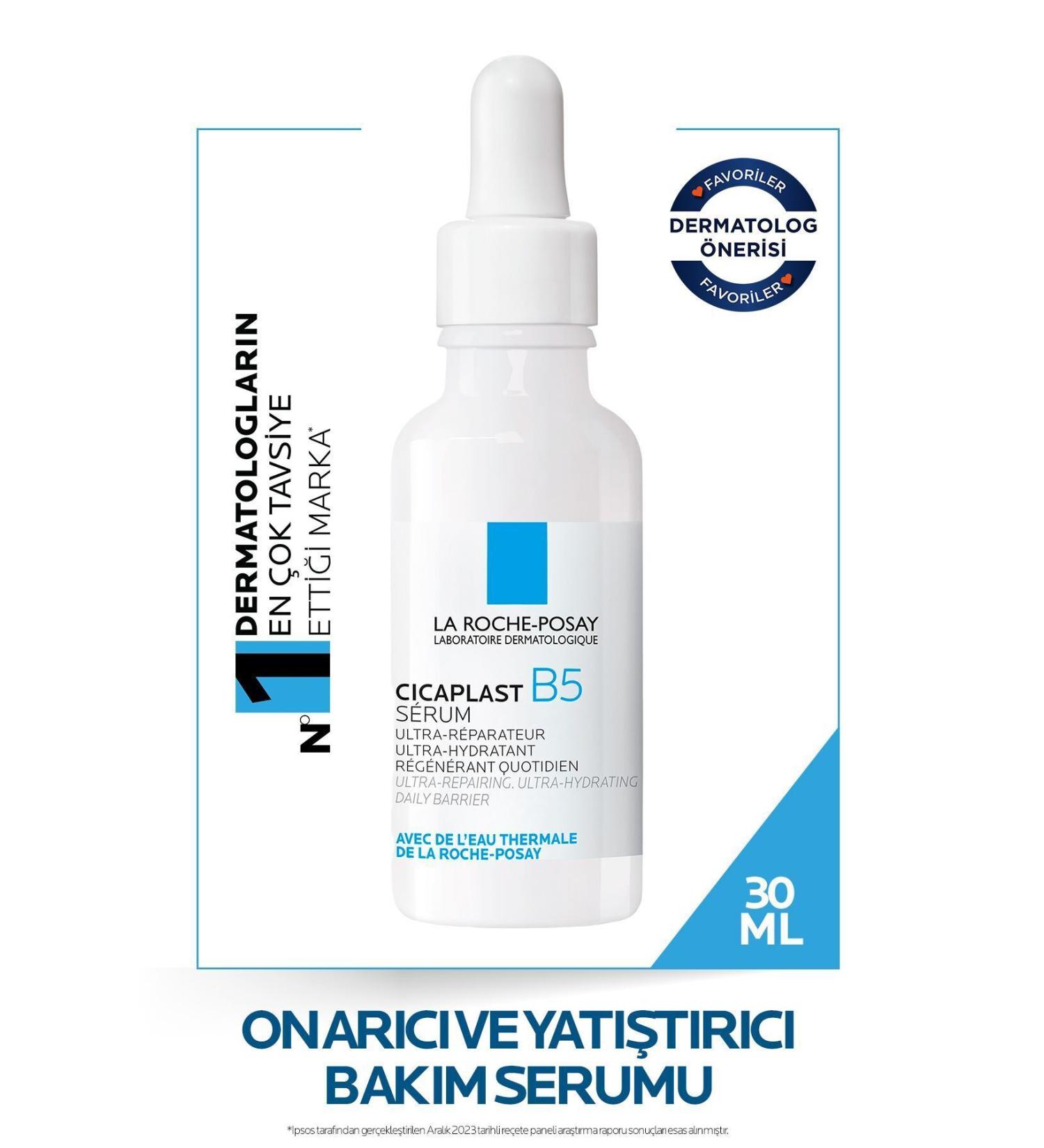 La Roche Posay Effective Moisturizing and Strengthening Cicaplast B5 Care Serum for Dry Skin 30 Ml