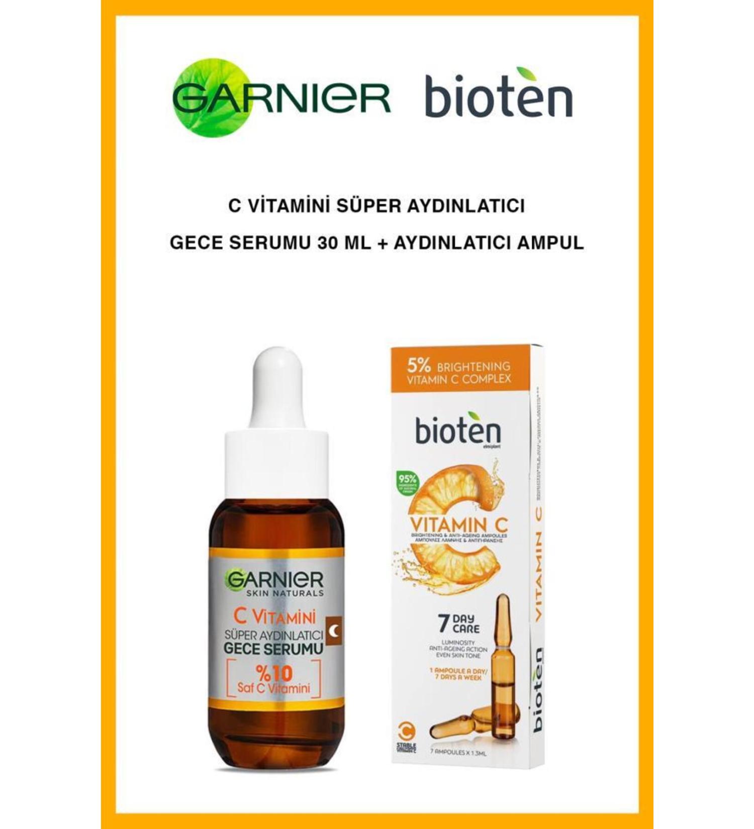 Garnier -Bioten C Vitamin Night and Day Anti-Spot Serum Set - Buy Online on GoSupps.com
