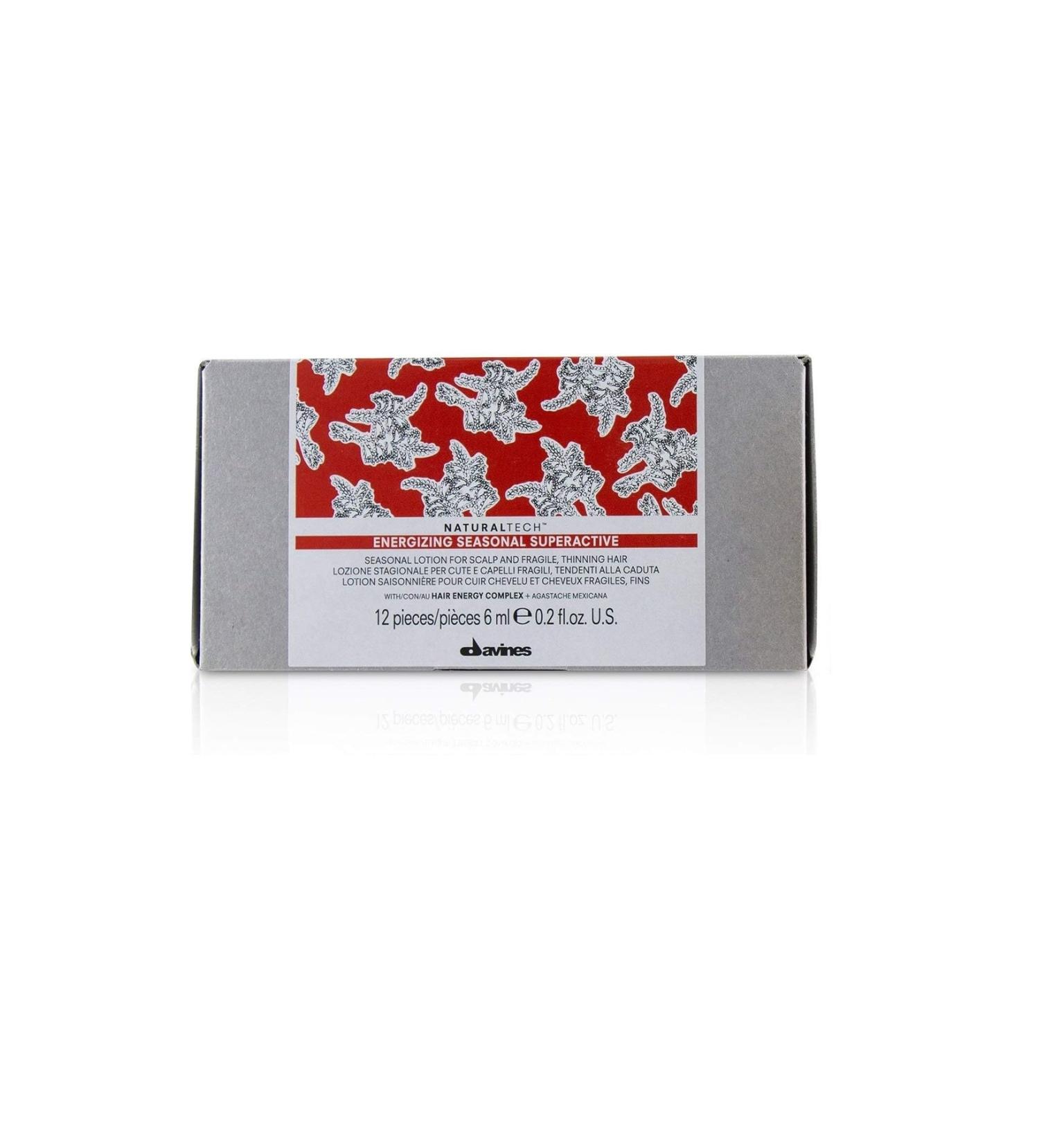 Davines Energizing Seasonal Superactive Lotion Hair Strengthening Treatment 12x6 ml ECBEAUTYQUALITY34