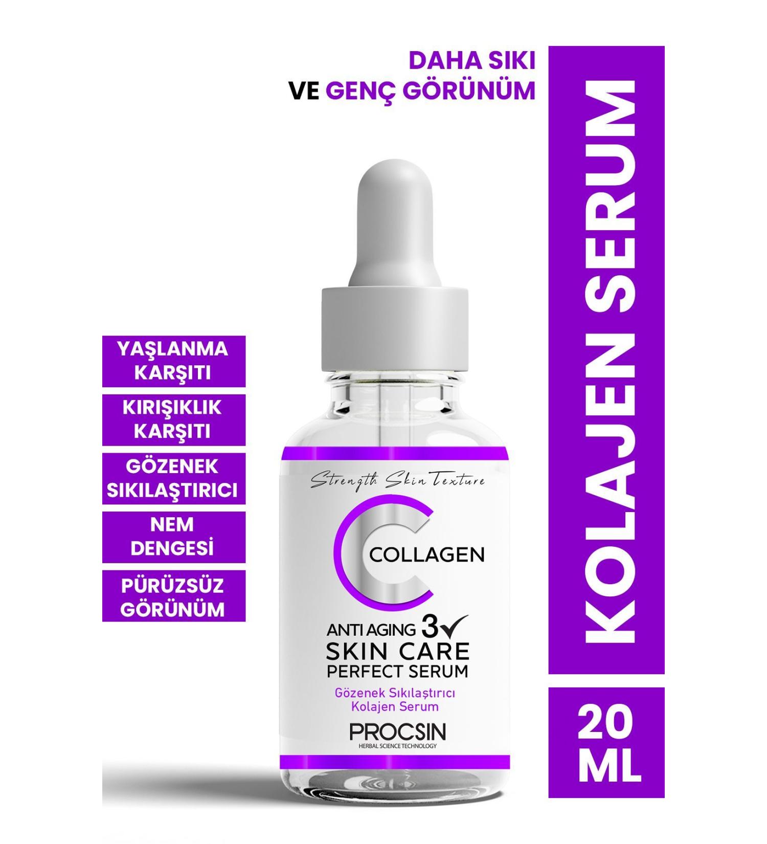 PROCSIN Anti-Aging and Anti-Wrinkle Collagen Serum 20 ml - Buy Online on GoSupps.com