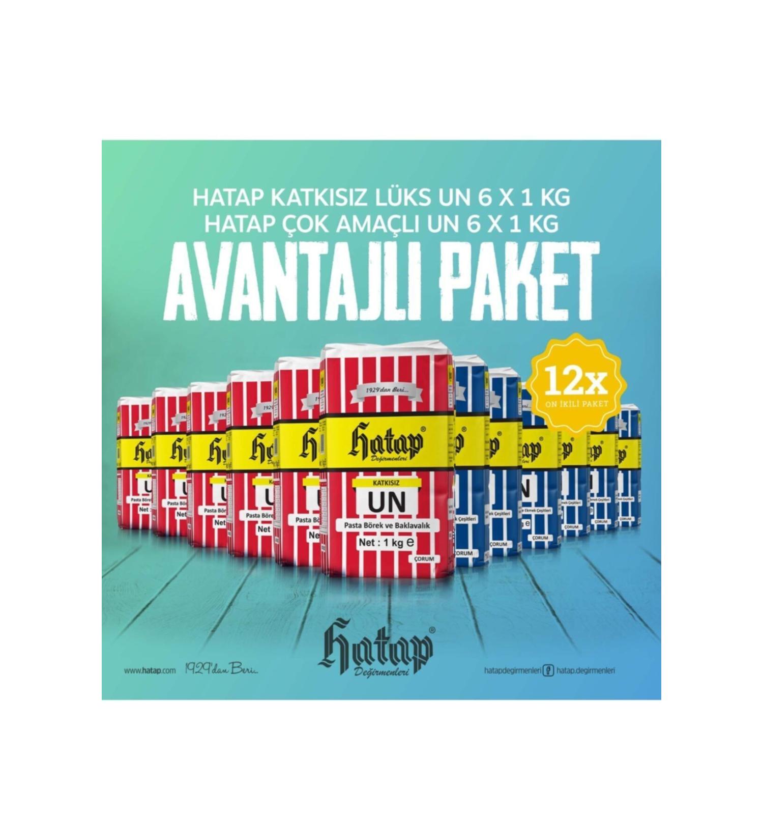 Hatap Mills Hatap Luxury Flour 6 X 1 Kg + Multi-Purpose Flour 6 X 1 Kg Advantageous Package