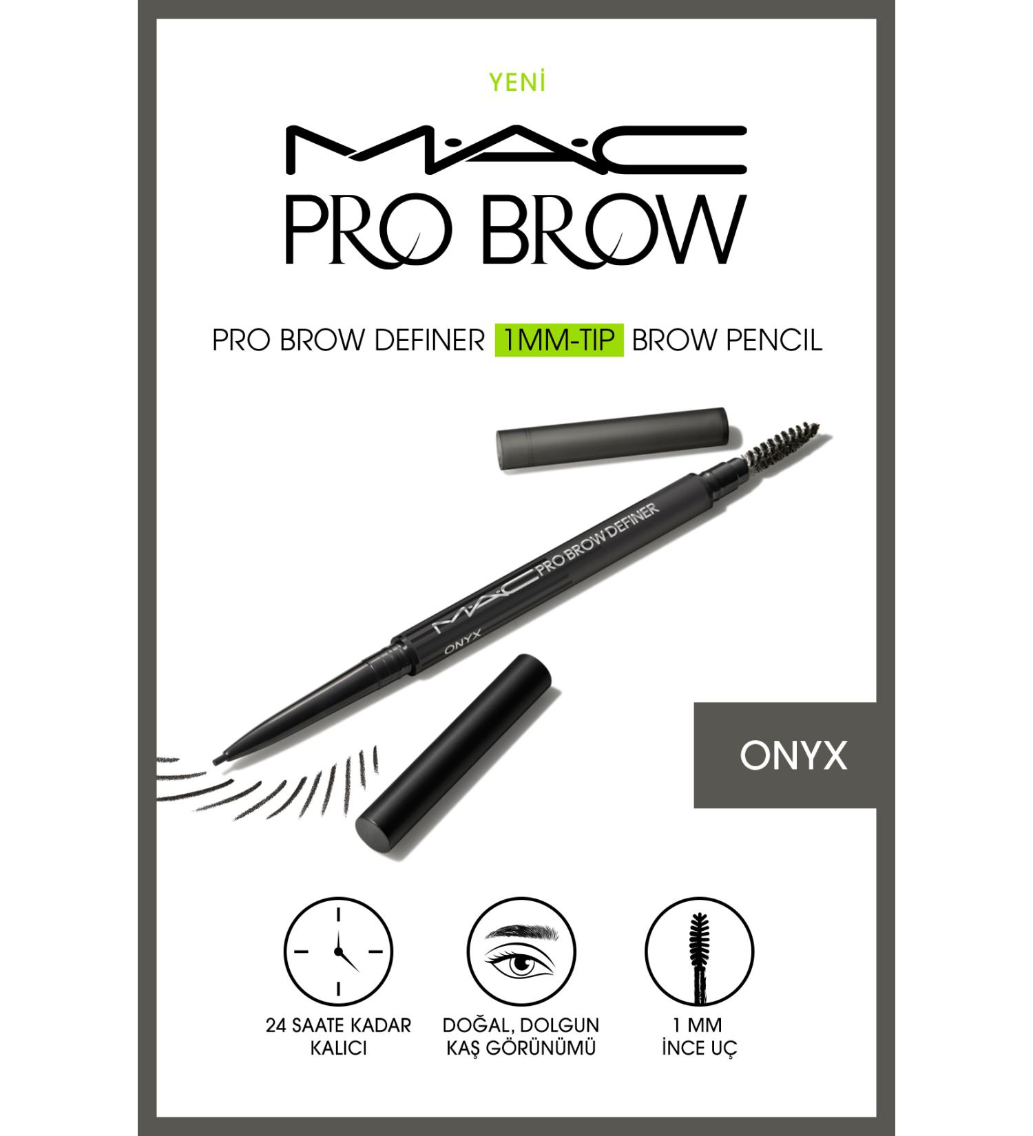 Mac M a c Pro Brow Definer 1mm Tip Eyebrow Pencil - Onyx 0.3 G - Buy Online on GoSupps.com
