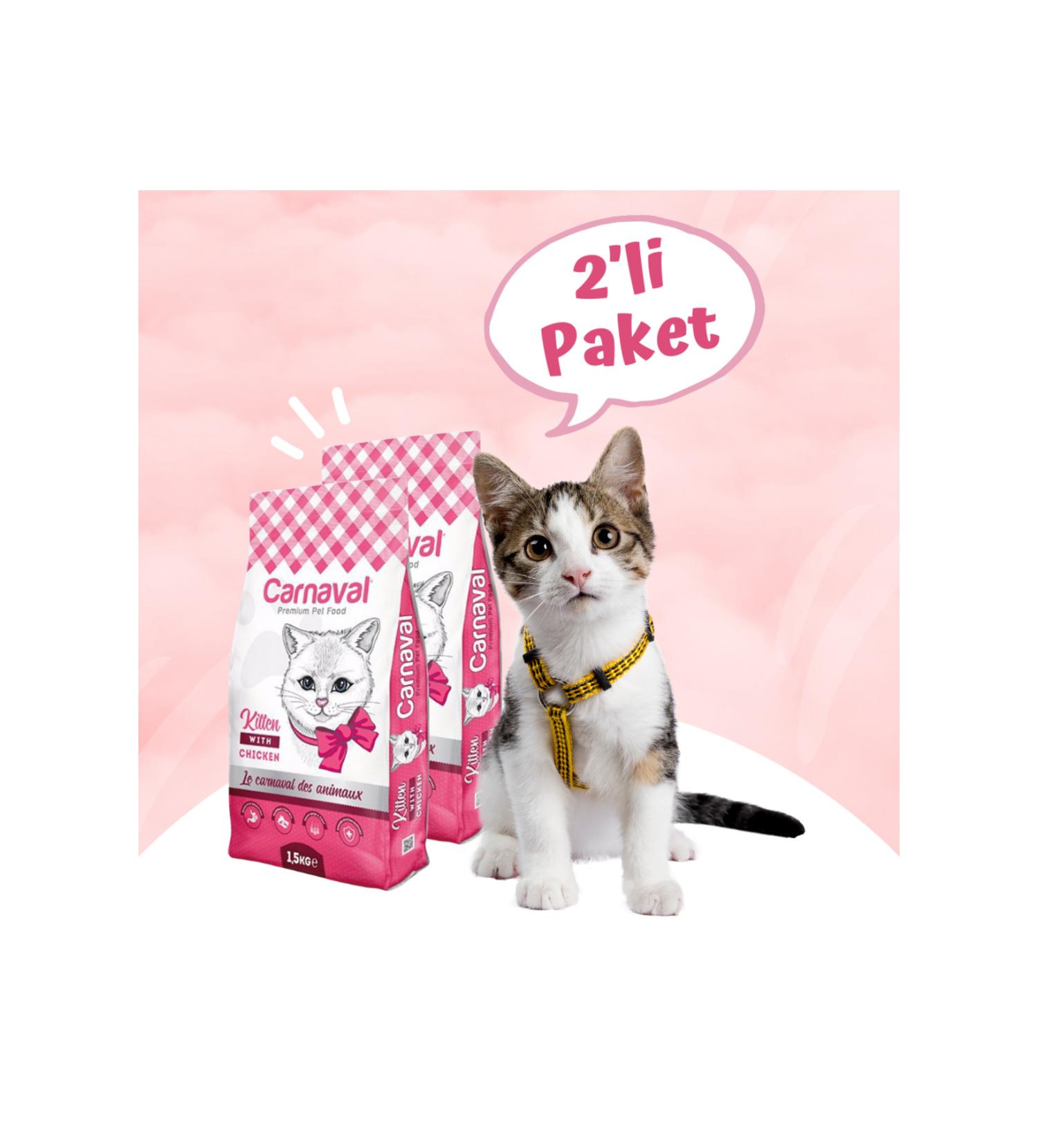 Carnaval Chicken Kitten Cat Food 3kg (2X1.5KG)