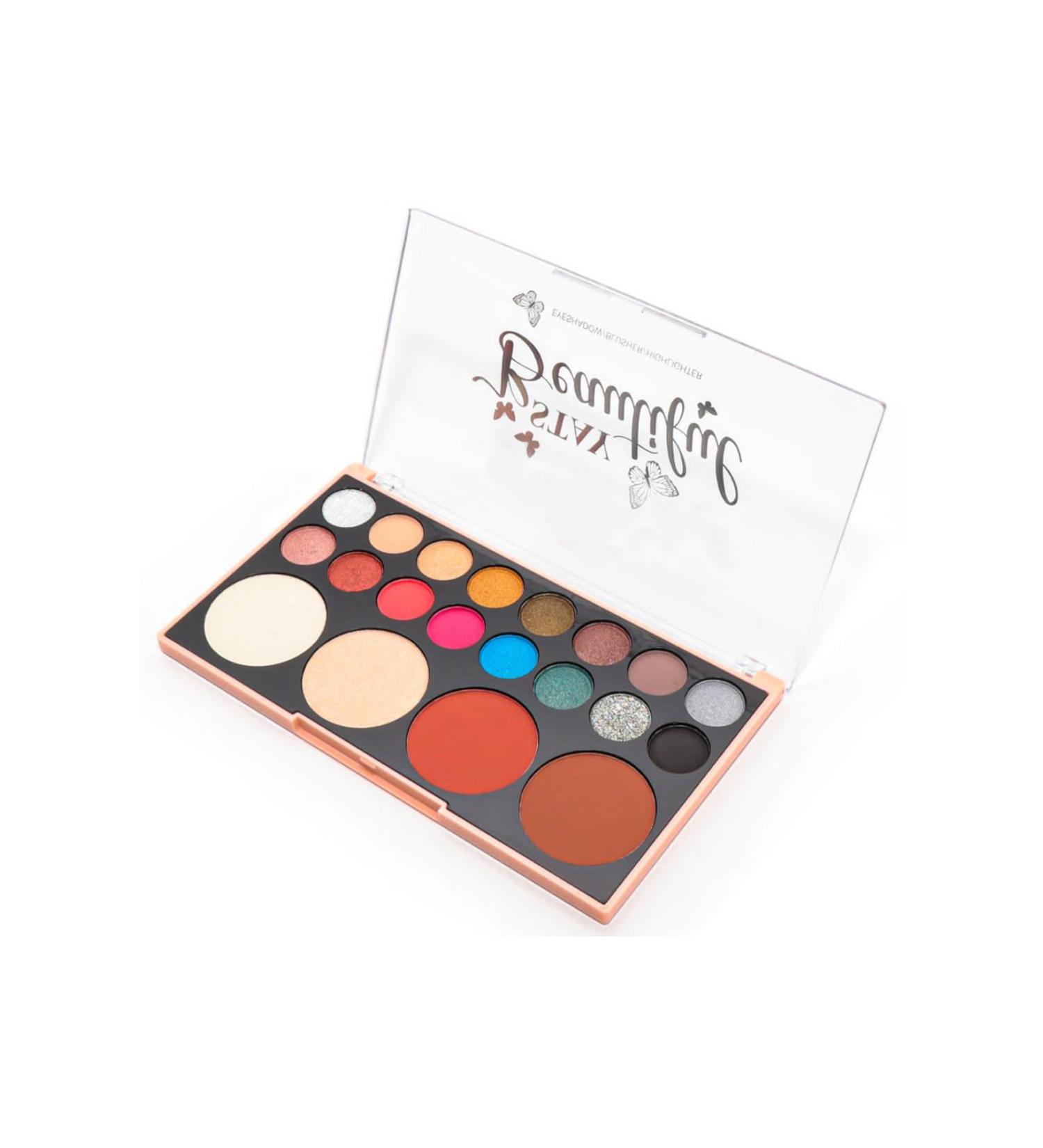 ROWENAROSE 20l Eyeshadow Blush and Highlighter Palette