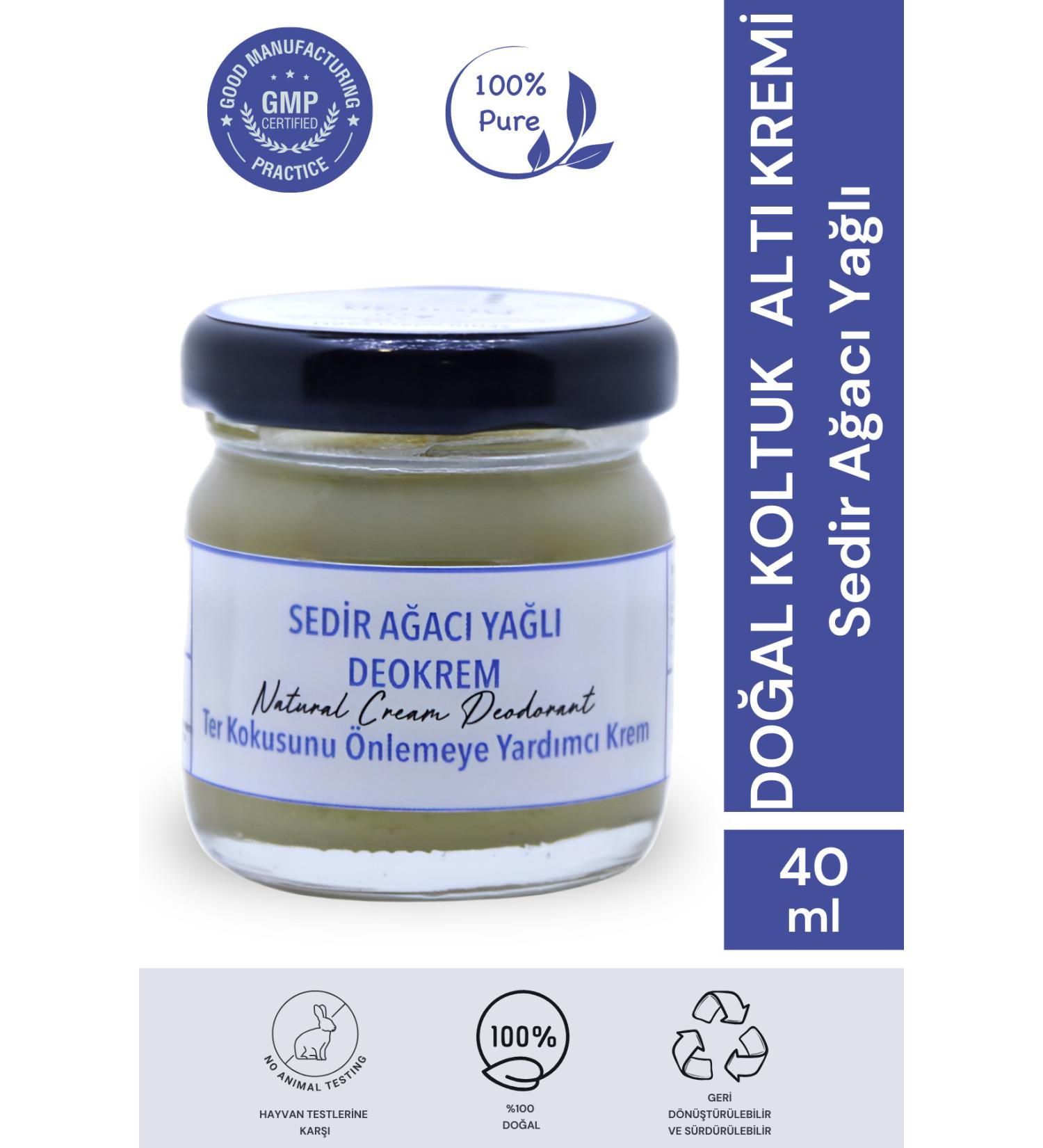 First Date firstdate012 Cedarwood Oil Cream Deodorant 40 Ml. 0 Natural