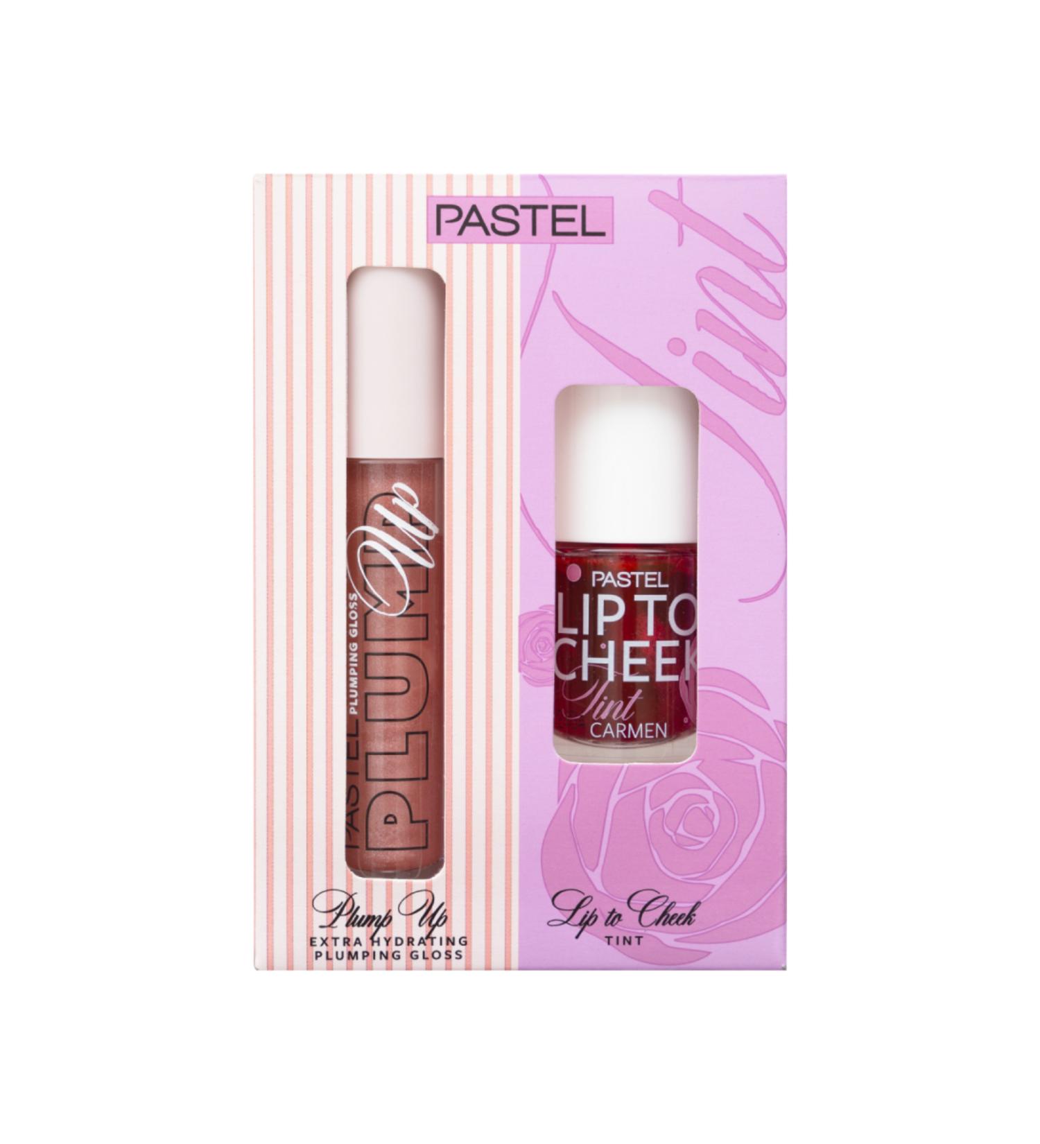 Pastel Plump Up Plumping Lip Gloss 202 Loverdose & Lip To Cheek Tint Carmen - Buy Online on GoSupps.com