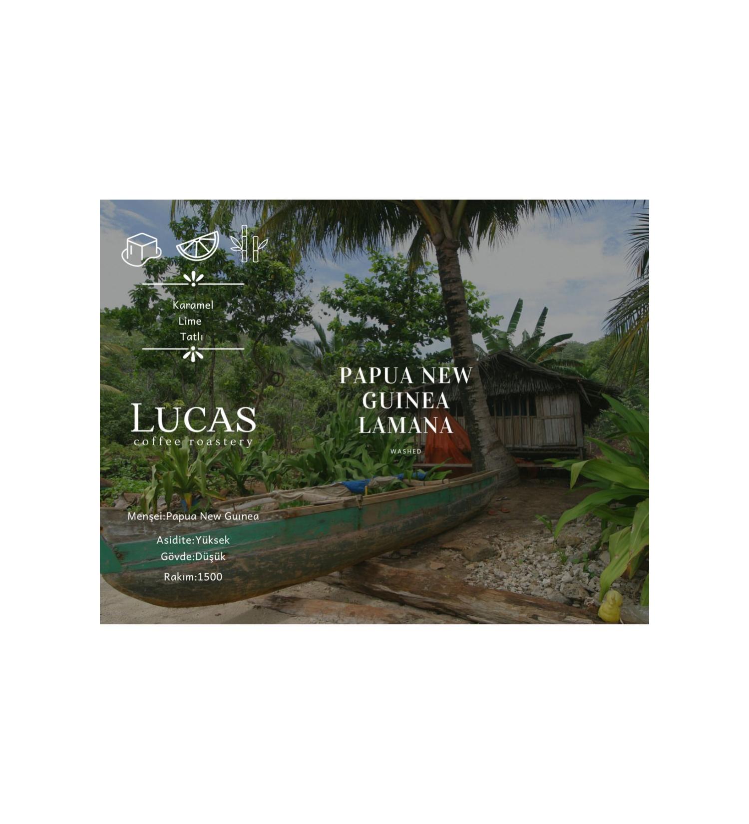 Lucas Coffee Papua New Guinea Lamana Washed Specialty Coffee 250 gr
