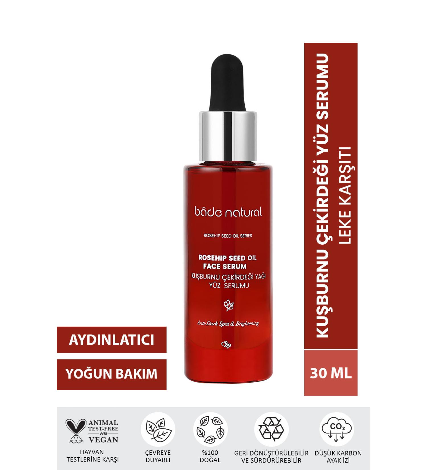 Bade Natural Rosehip Brightening and Anti-Spot Face Serum 30 ml - Buy Online on GoSupps.com
