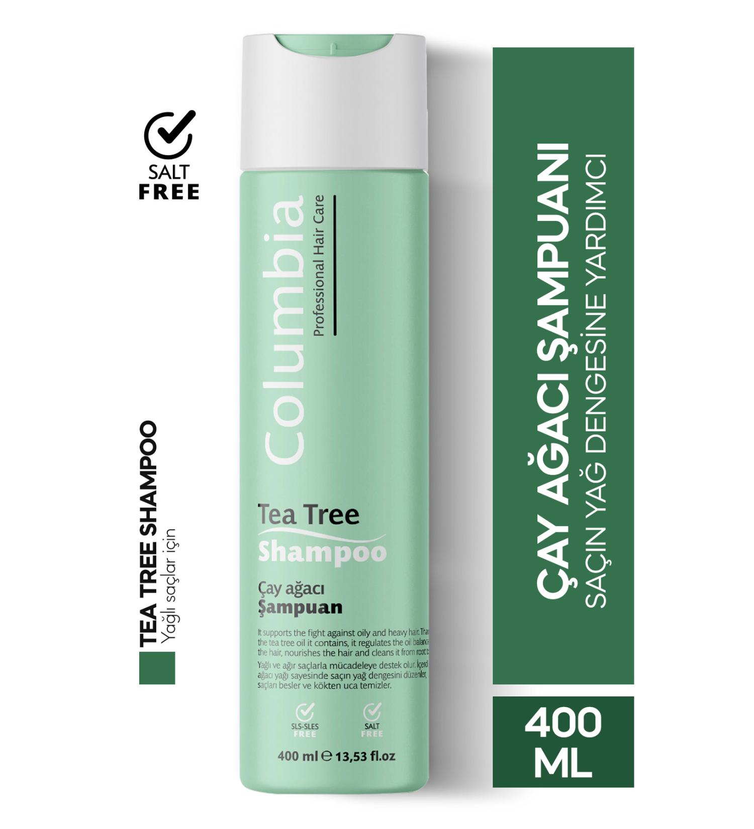 Columbia Tea Tree Purifying and Balancing Shampoo 400 ml - Buy Online on GoSupps.com