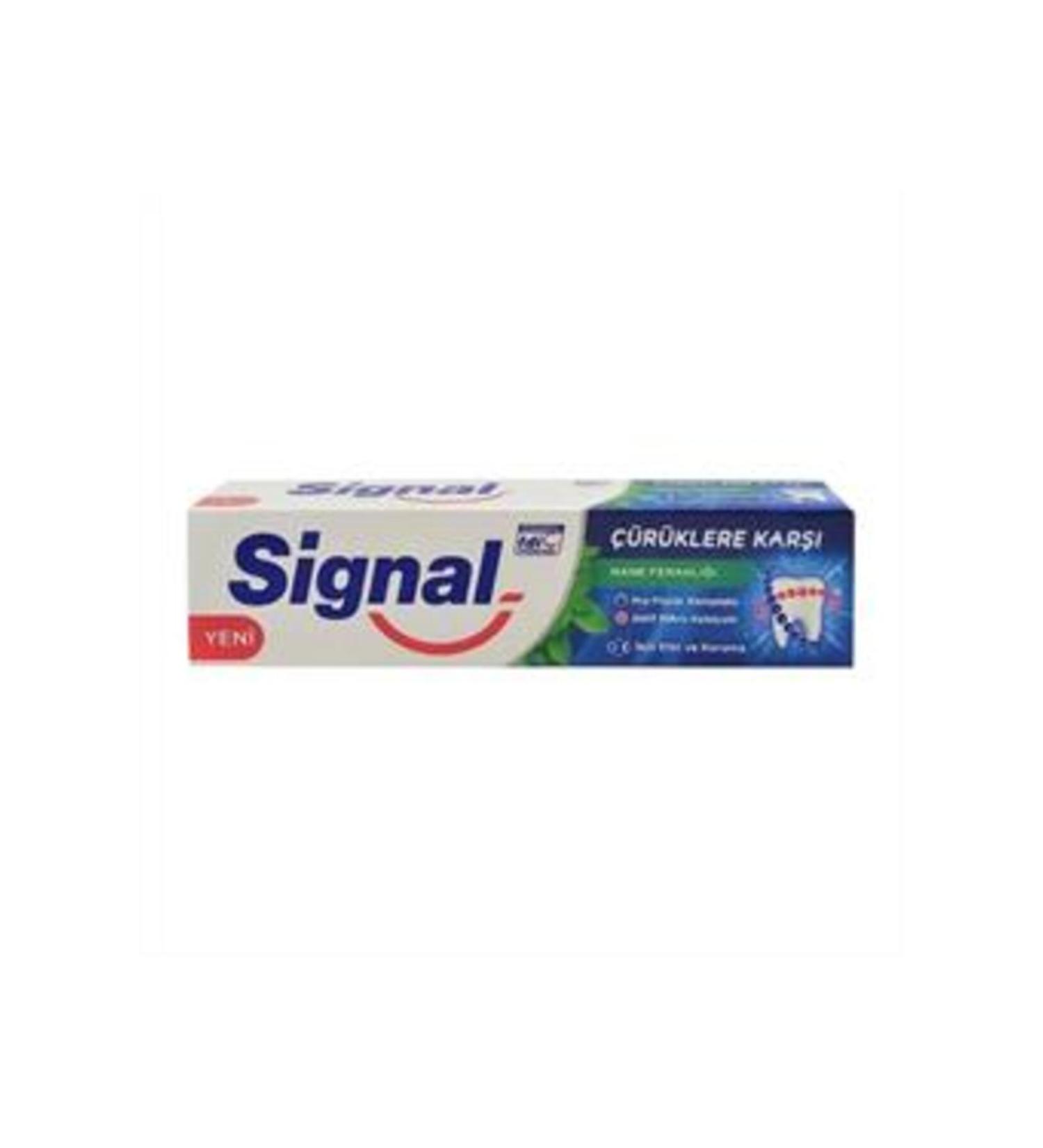 Signal ( CLAY MASK GIFT ) Signal Mint Fresh Toothpaste Against Caries 100ml ( 1 PIECE )