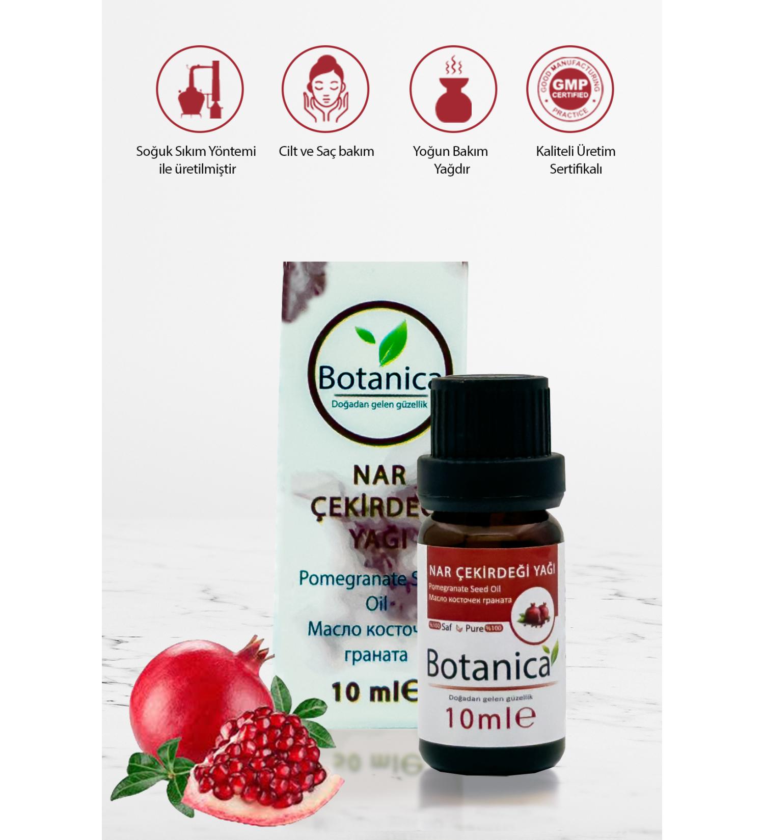 botanica Pomegranate Seed Oil - Punica Granatum Seed - (Anti-Aging) Skin Care Rejuvenating Oil 10 Ml