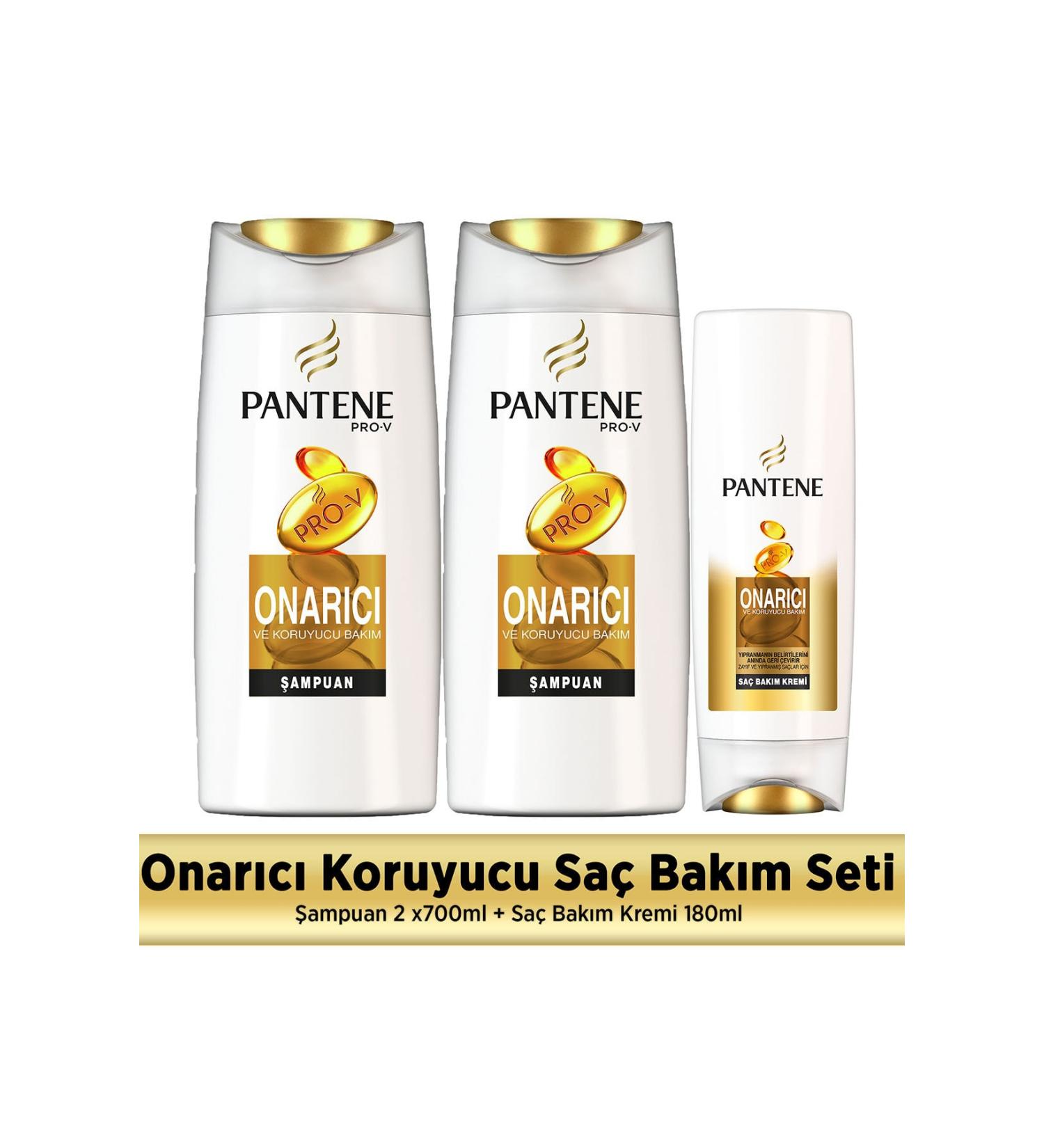 Pantene Repair and Protective Care Shampoo 700mlx2 + Conditioner 180 ml - Buy Online on GoSupps.com