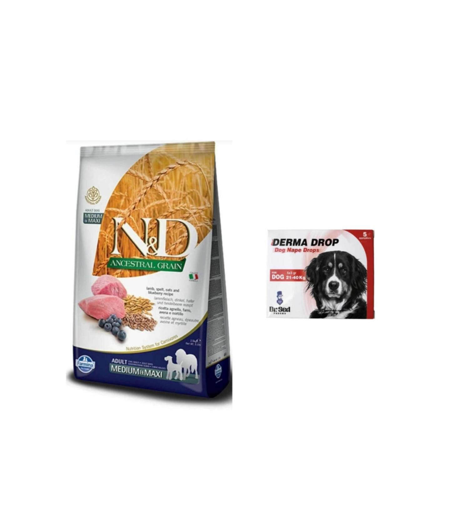 Natural&Delicious ND Low Grain Lamb Meat Medium and Large Breed Adult Dog Food 12 Kg