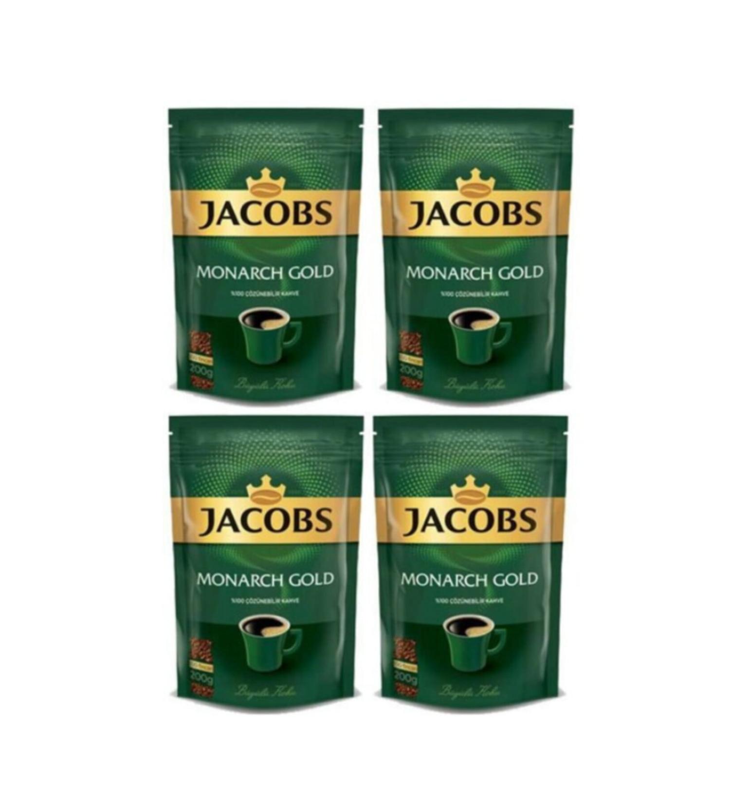 Jacobs Monarch Gold Coffee 800gr (200gr X 4) Economic Pack Instant Coffee