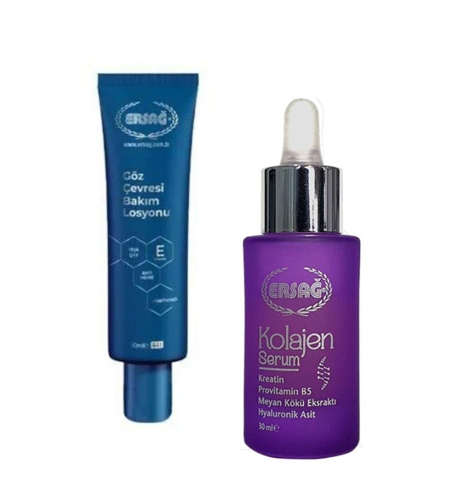 Ersa Eye Contour Care Lotion & Collagen Serum 30 ml (two in one) - Buy Online on GoSupps.com