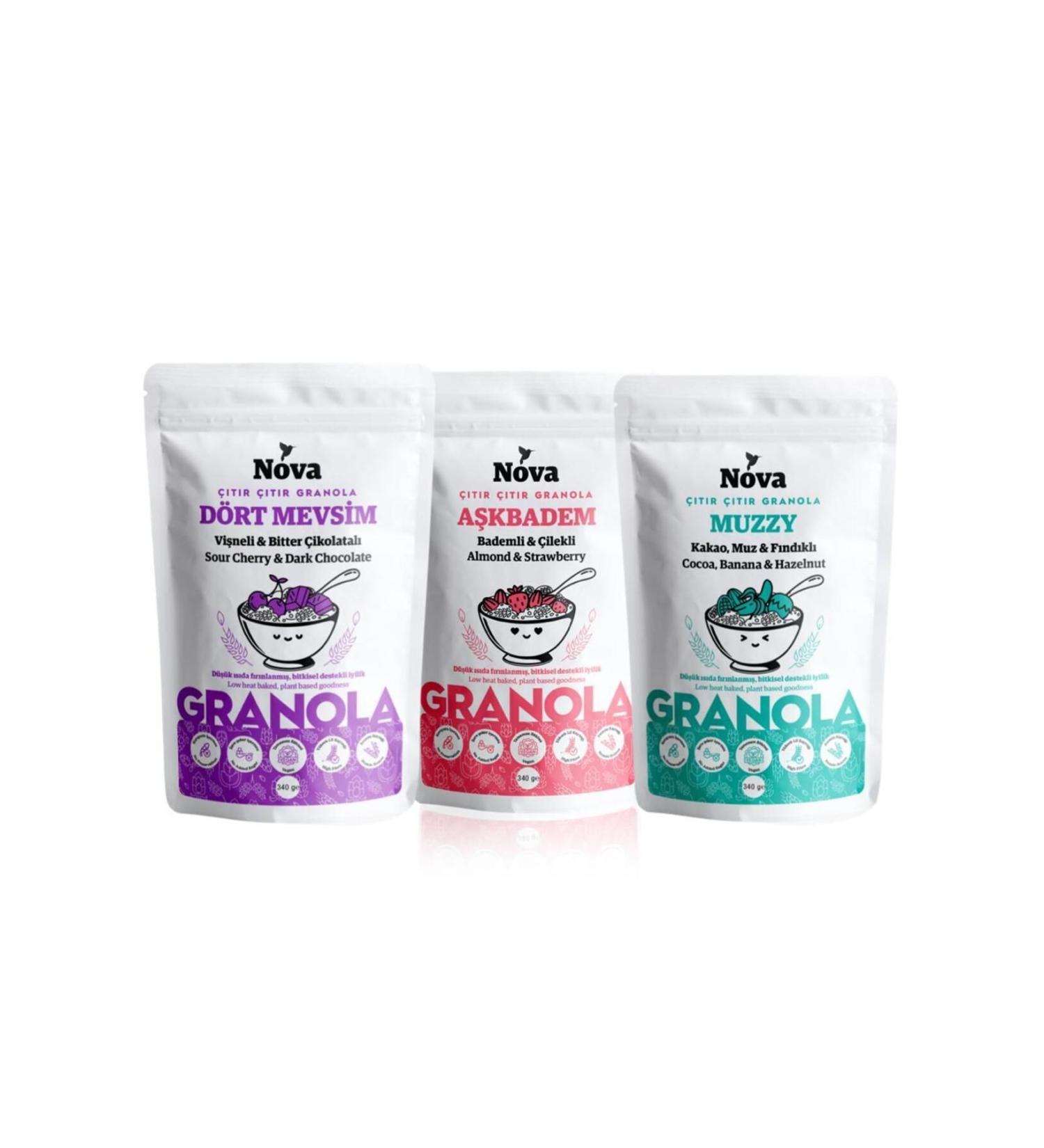 Nova Granola Mix Package 1 - 340 gr - Buy Online on GoSupps.com