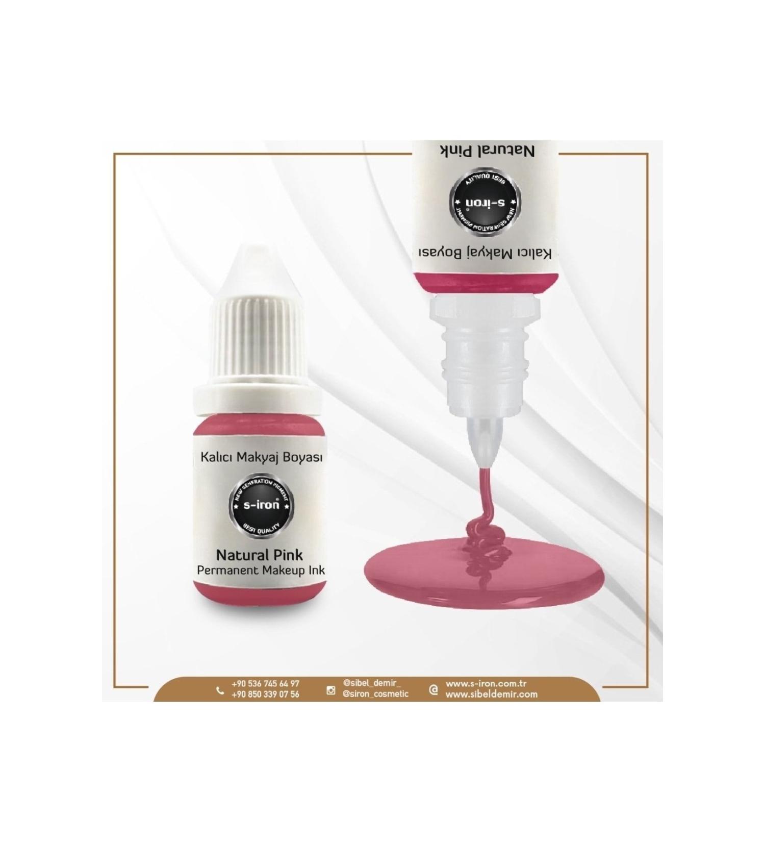 S-IRON COSMETIC S-iron Permanent Make-up Lip Color Natural Pink 12ml