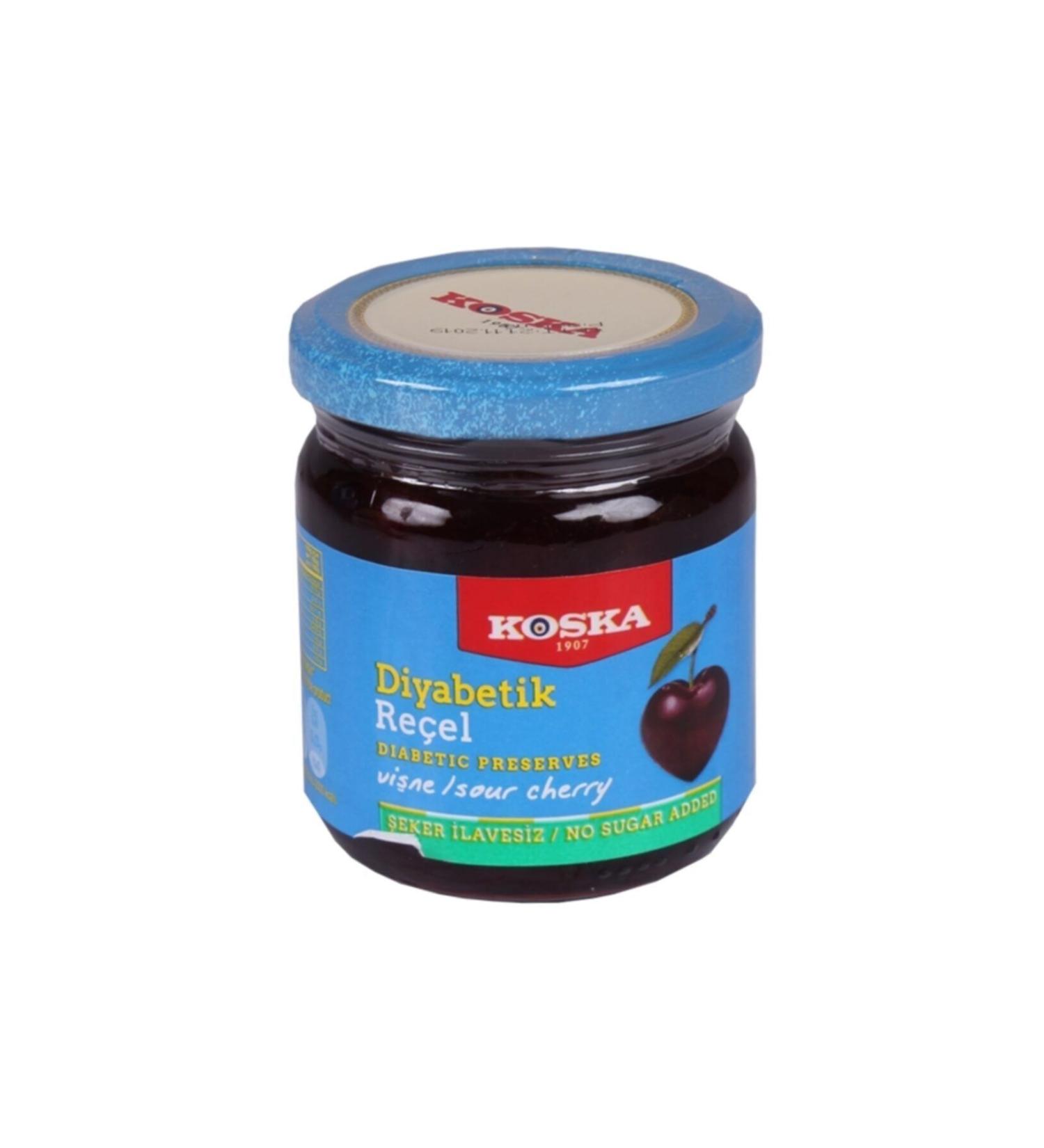 Koska Diabetic Jam Cherry 240gr-6-pack