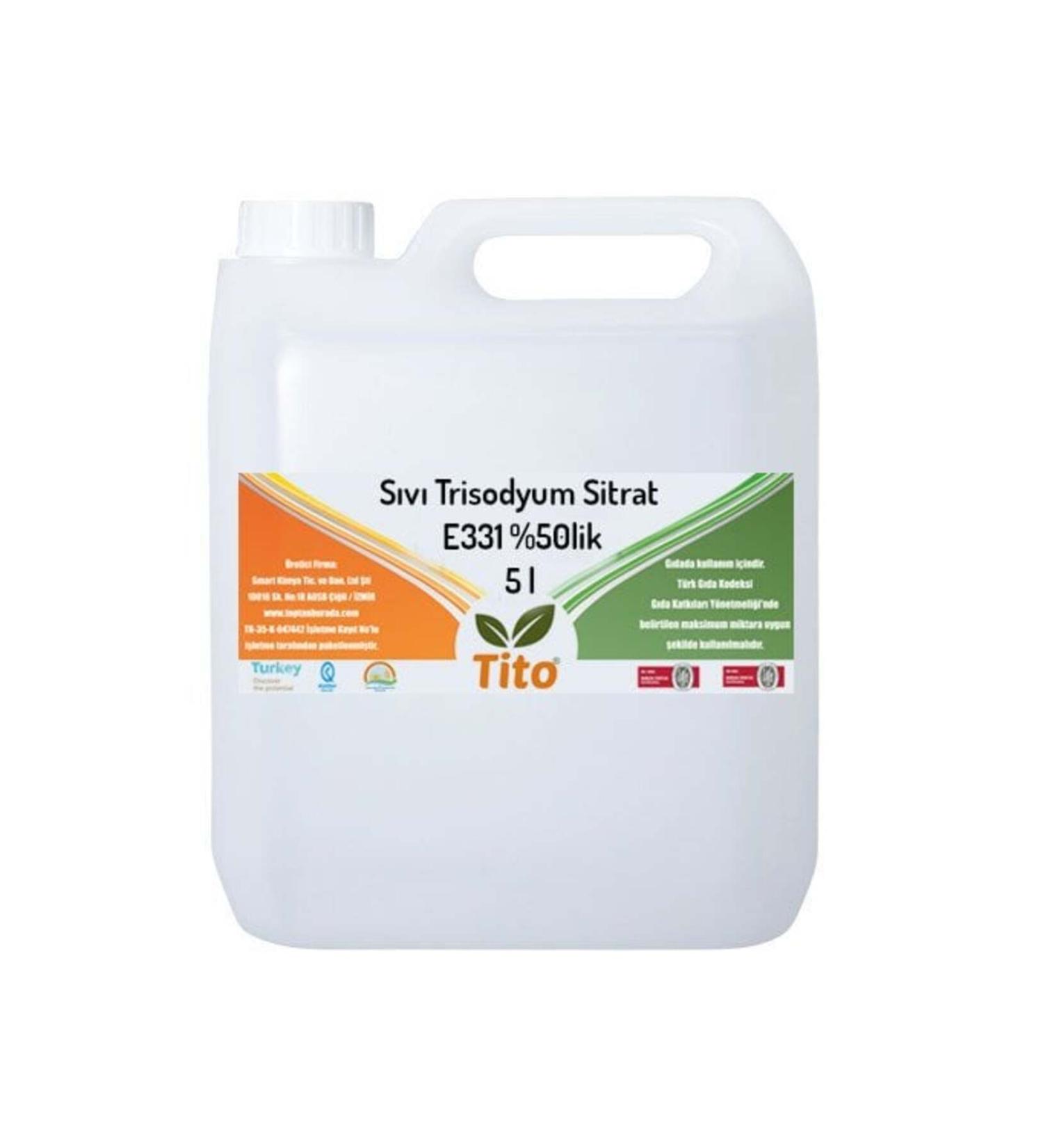 Tito Liquid Trisodium Citrate E331 Plik 5 Liter