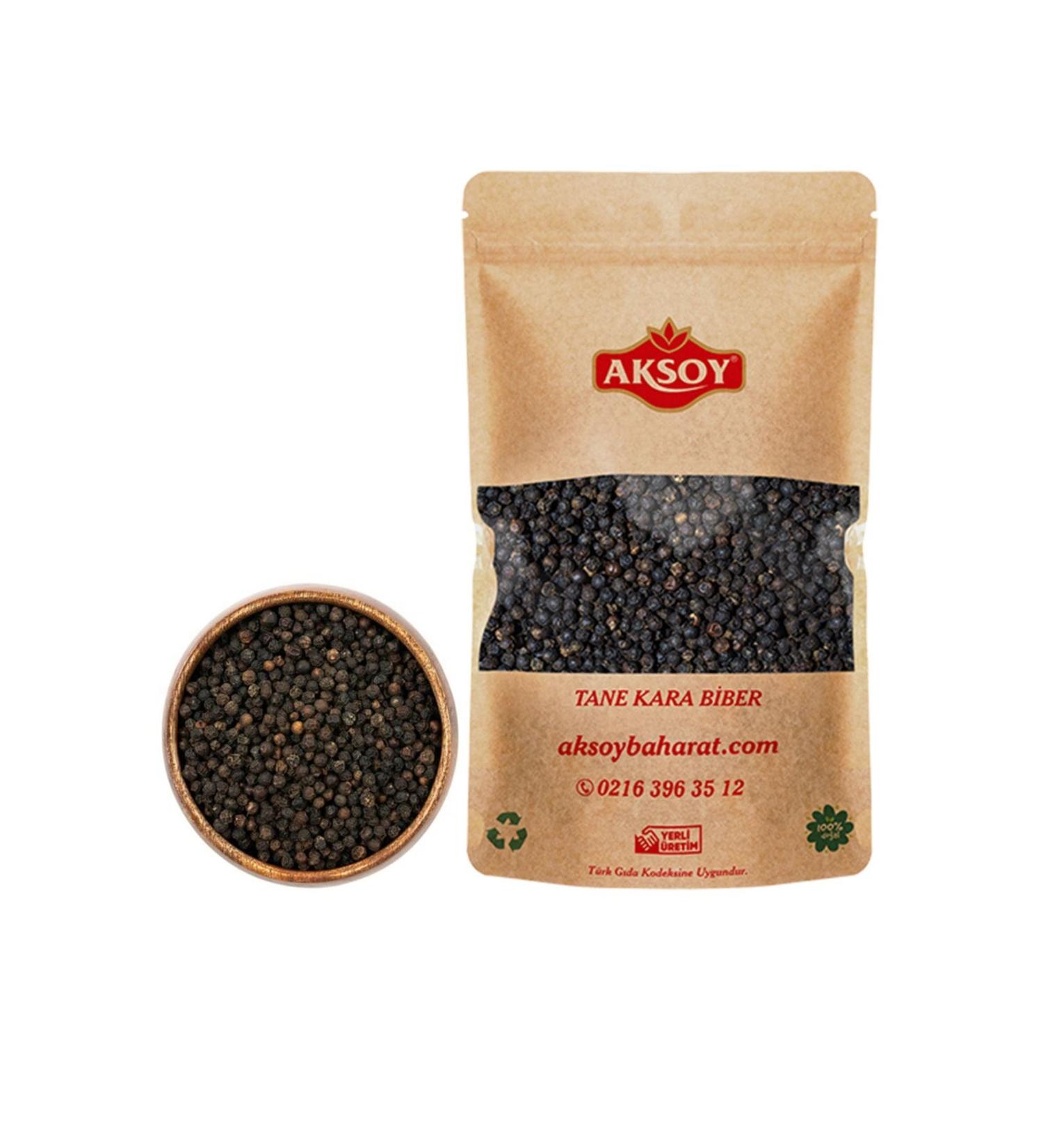AKSOY Black Pepper Grain 250 Gr