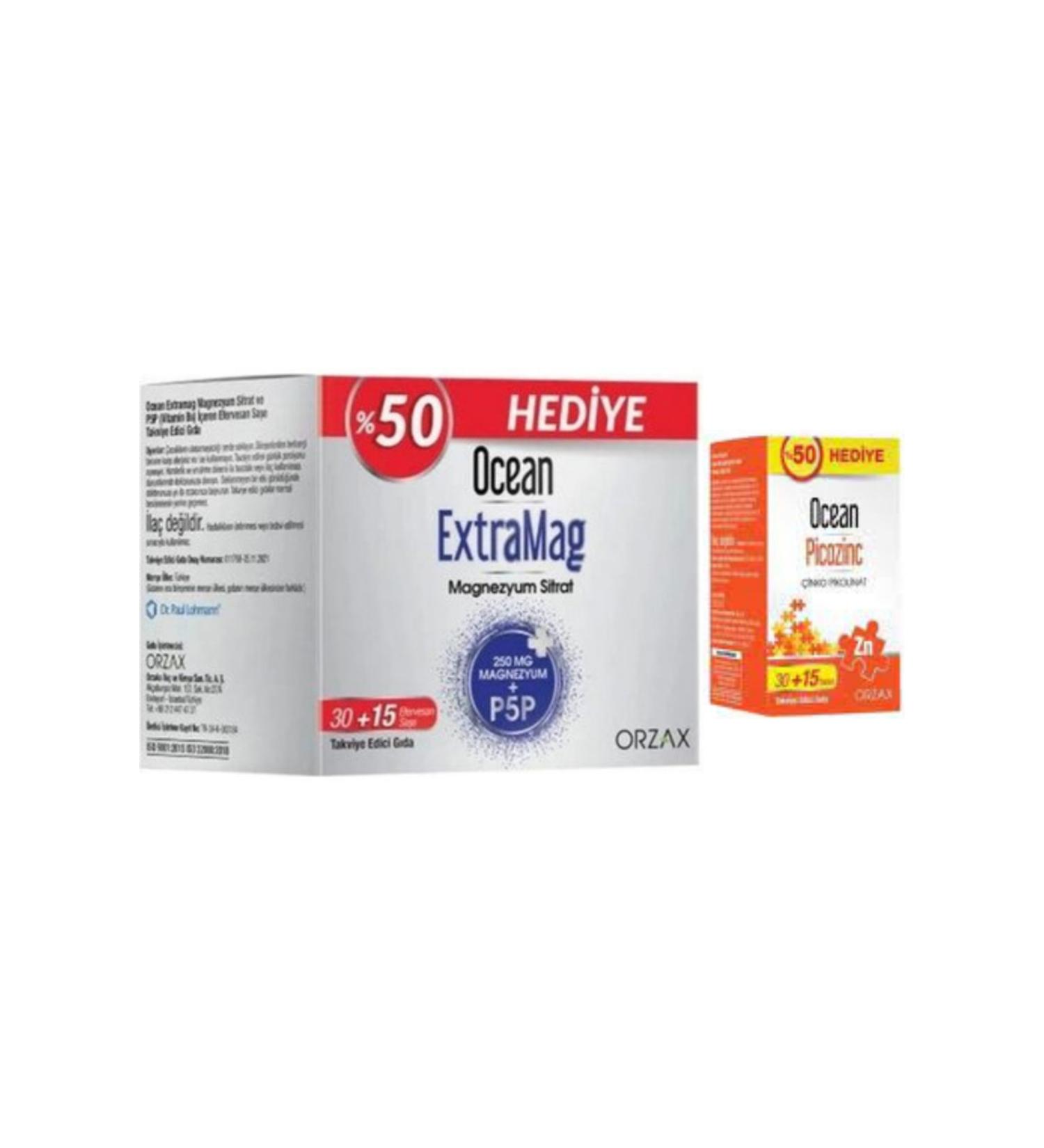 Ocean Extramag 45 Sachet + Ocean Picozinc 45 Tablets