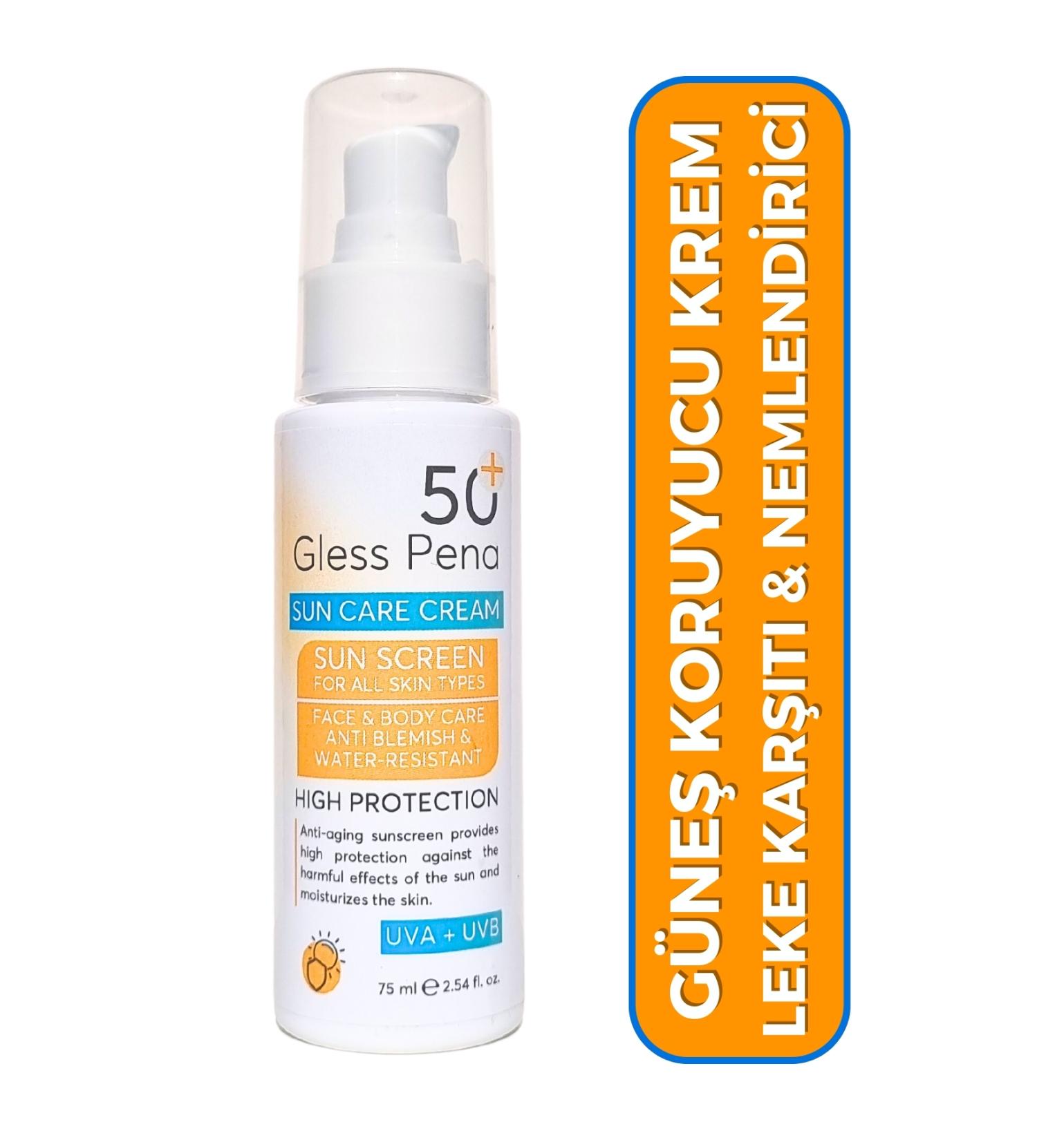 Gless Pena Anti-Spot and Ultra Moisturizing High Protection SPF 50 Face Sun Cream 60 ml