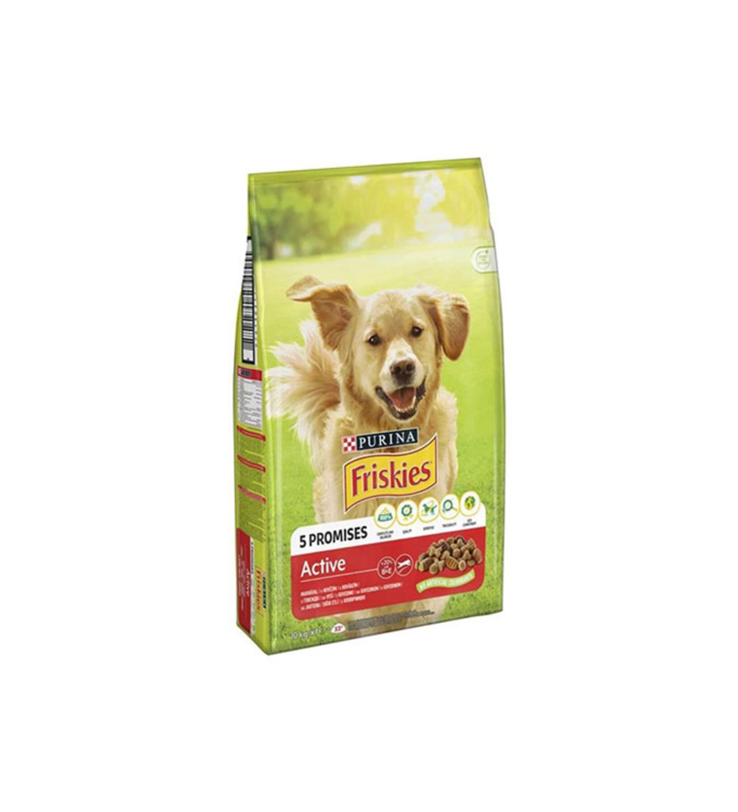 Friskies Active Meaty Adult Dog Food 10 Kg