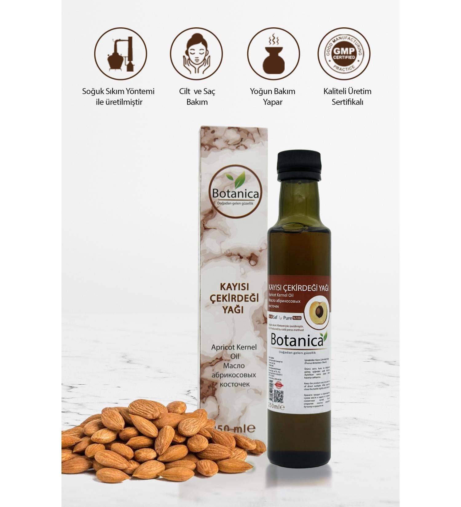 botanica Apricot Kernel Oil - Prunus Armeniaca - (Skin Dryness) Apricot Kernel Oil Care Oil 250 ml - Buy Online on GoSupps.com