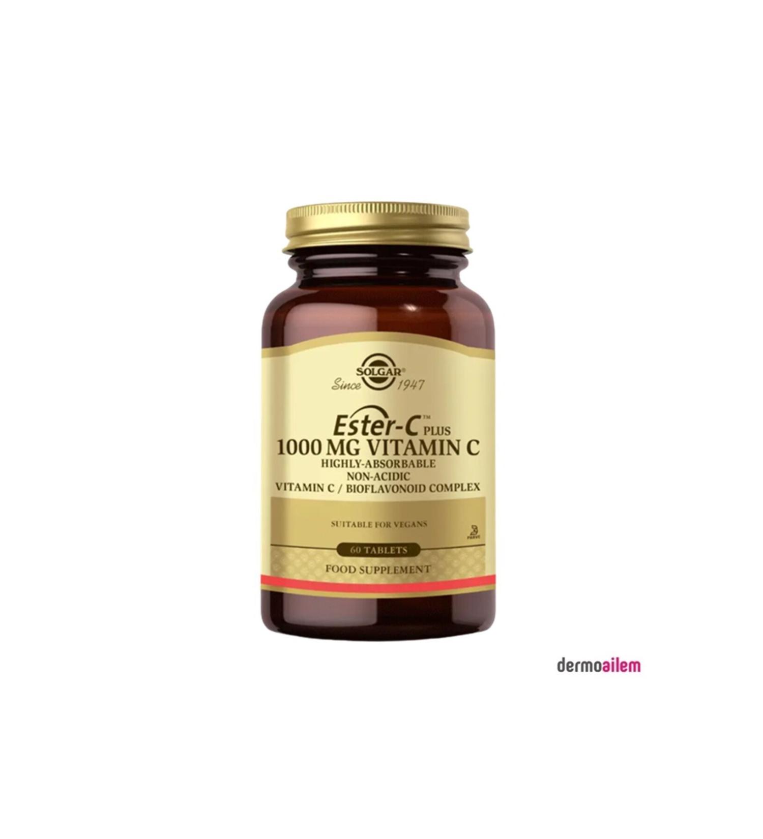 Solgar Ester-c Plus Vitamin C 1000 Mg 60 Tablets