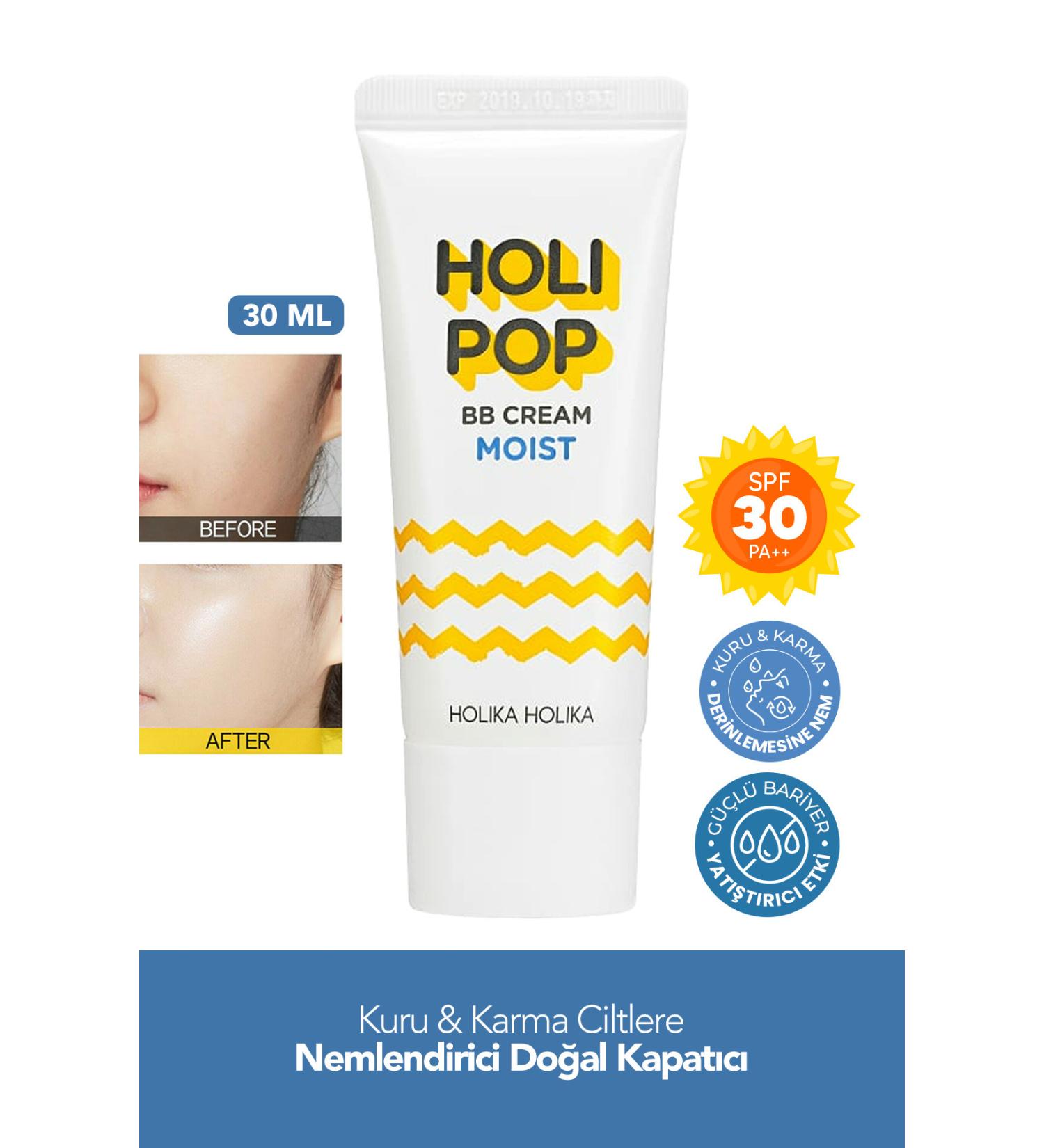 Holika Holika Moisturizing BB Cream Holika Holika Holipop Moist BB Cream SPF 30 /PA++ - Buy Online on GoSupps.com