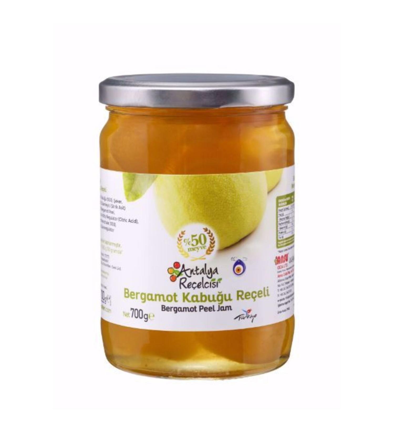 Antalya Jam Shop Bergamot Peel Jam 700g Classic Series