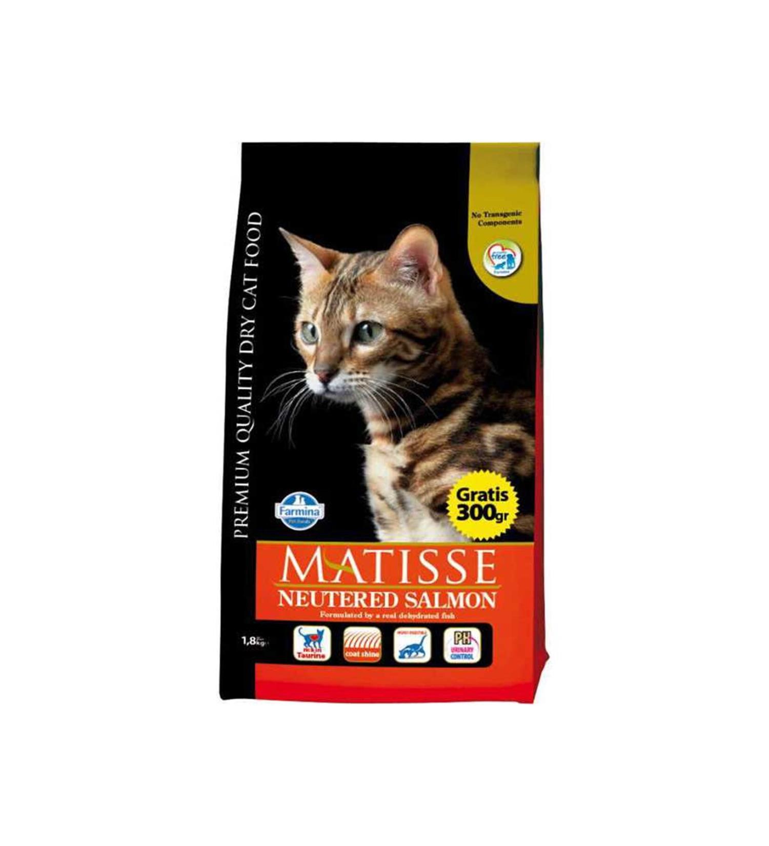Matisse Neutered Salmon Sterilized Adult Cat Food 10 Kg