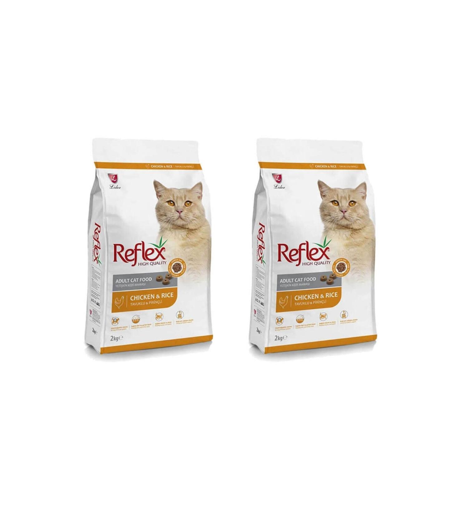 Reflex Chicken Adult Cat Food 2kg+2kg