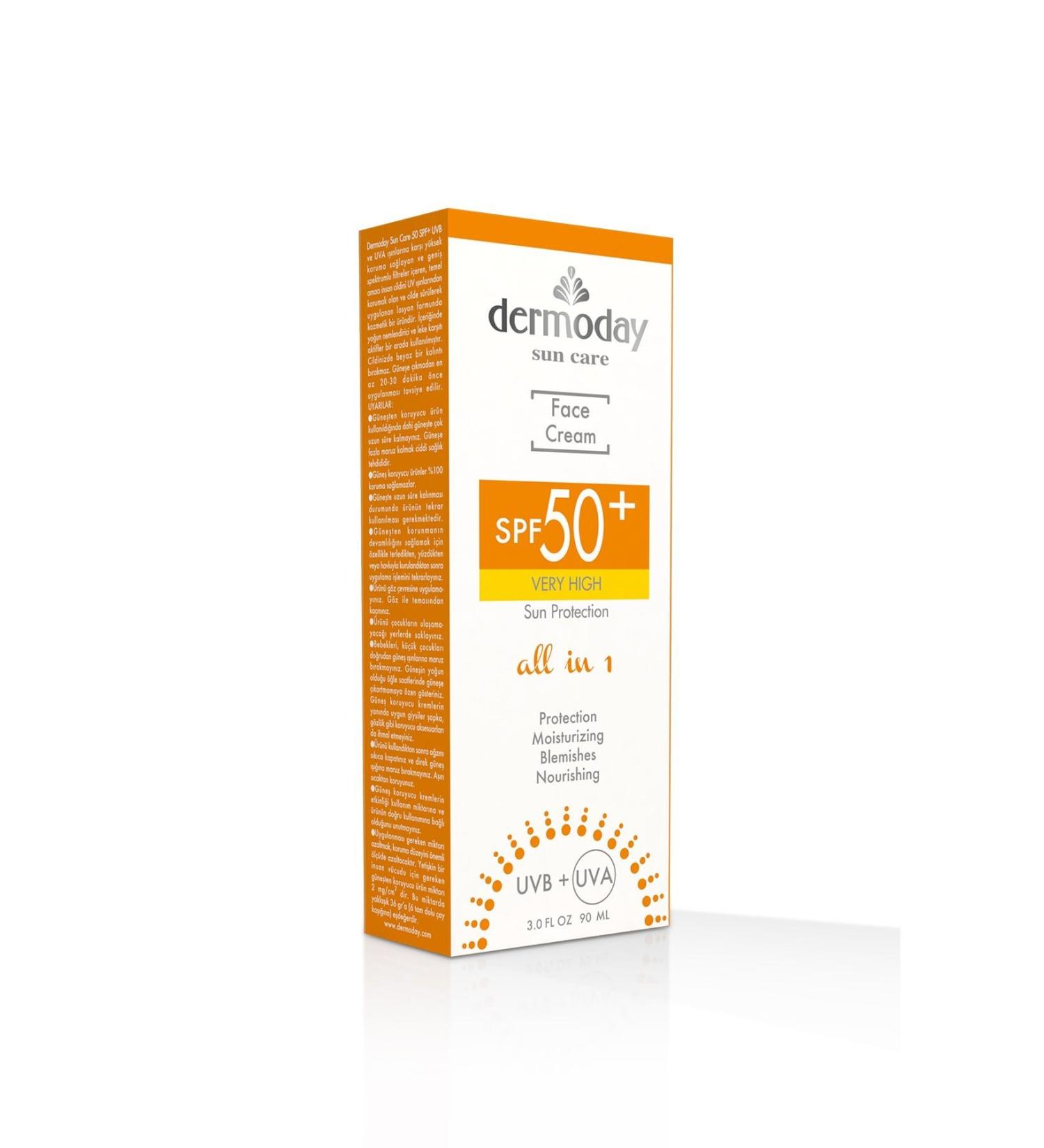 Dermoday Spf 50+ Sunscreen Face Cream 90 ml