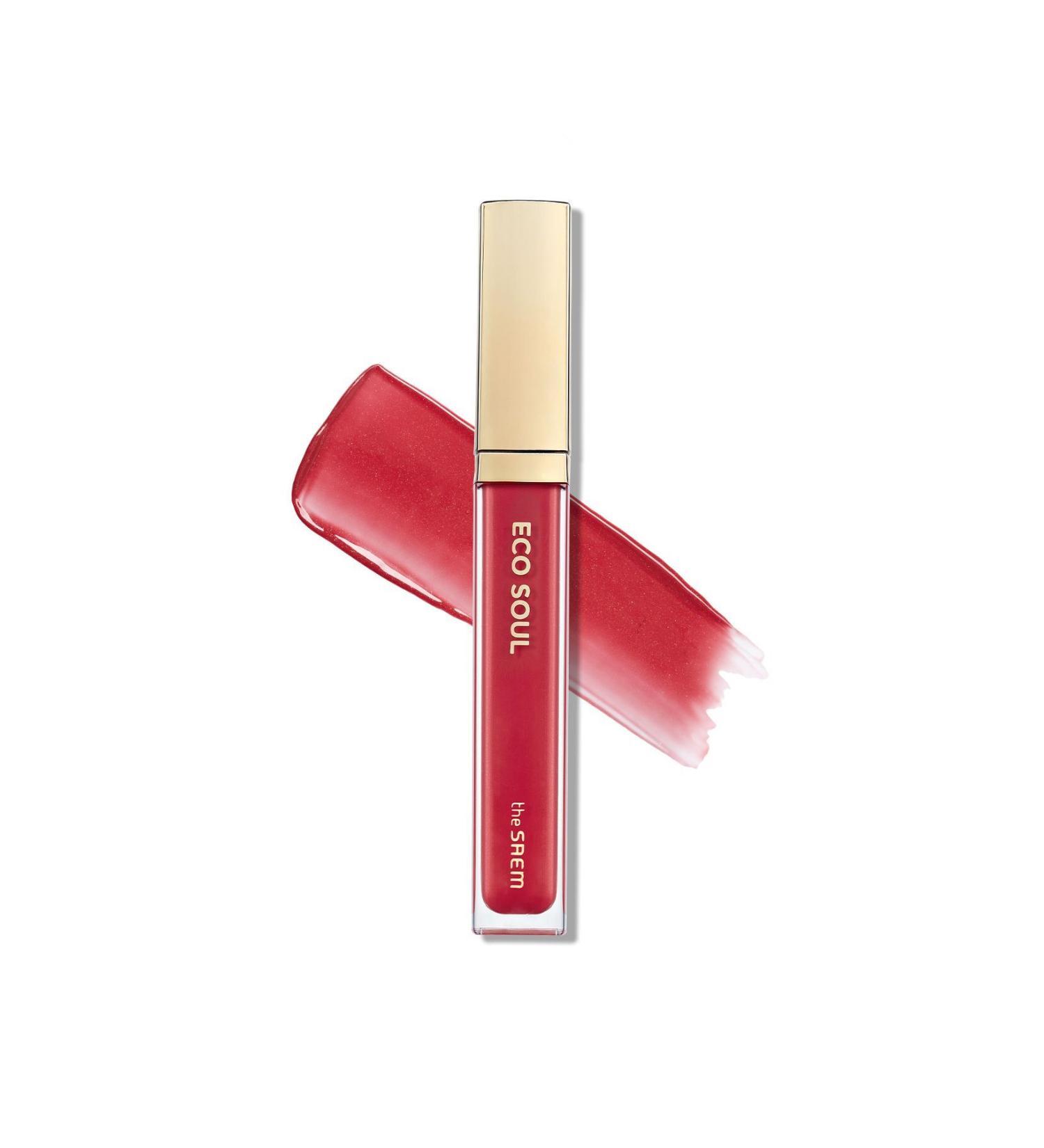 The Saem Eco Soul Shine Lip Gloss - PK03 Modern Fig - Buy Online on GoSupps.com