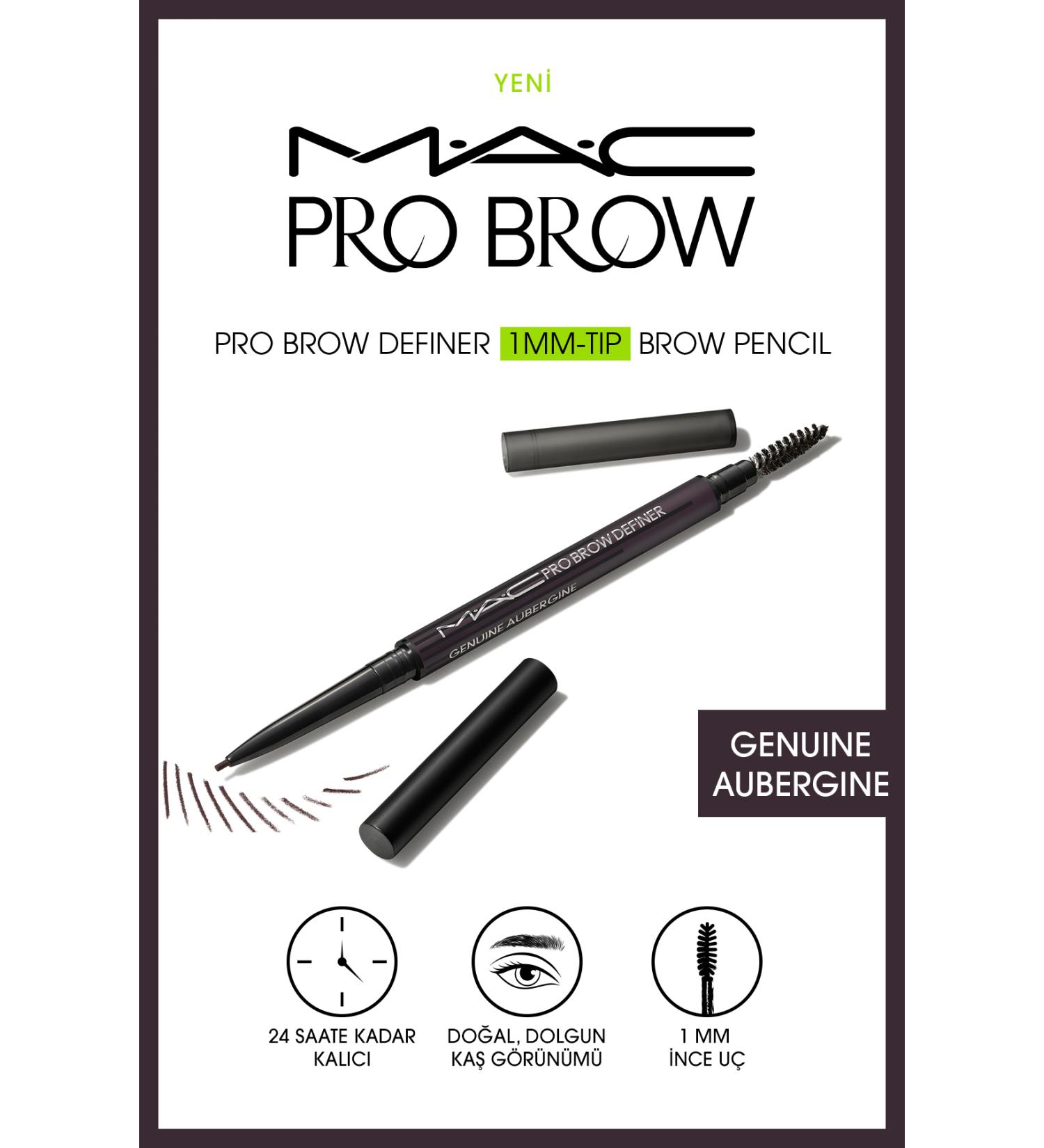 Mac M a c Pro Brow Definer 1mm Tip Eyebrow Pencil - Genuine Aubergine 0.3 G - Buy Online on GoSupps.com