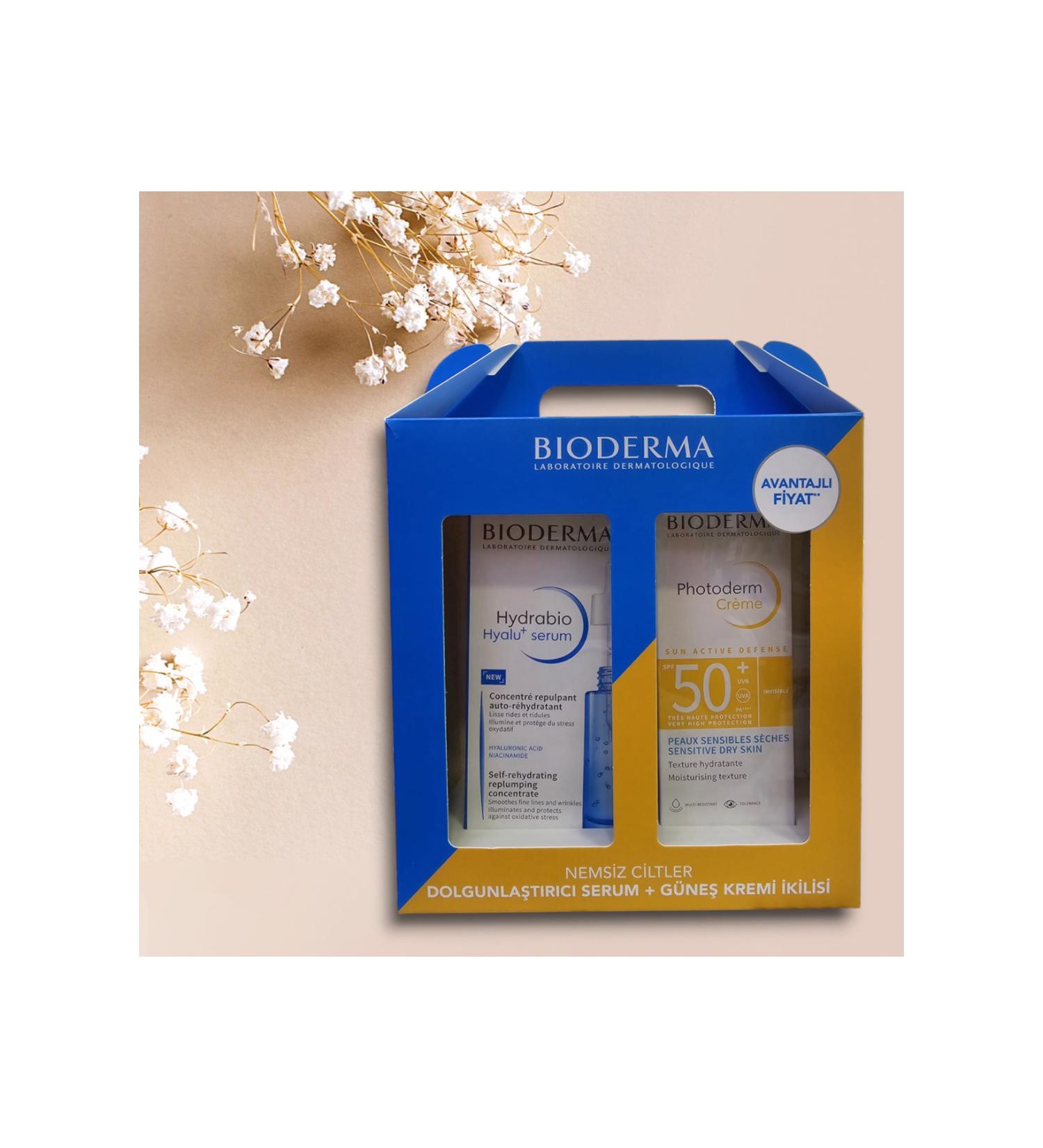 Bioderma Photoderm Creme SPF50+ and Hydrabio Hyalu+ Serum Dehydrated Skin Advantage Duo