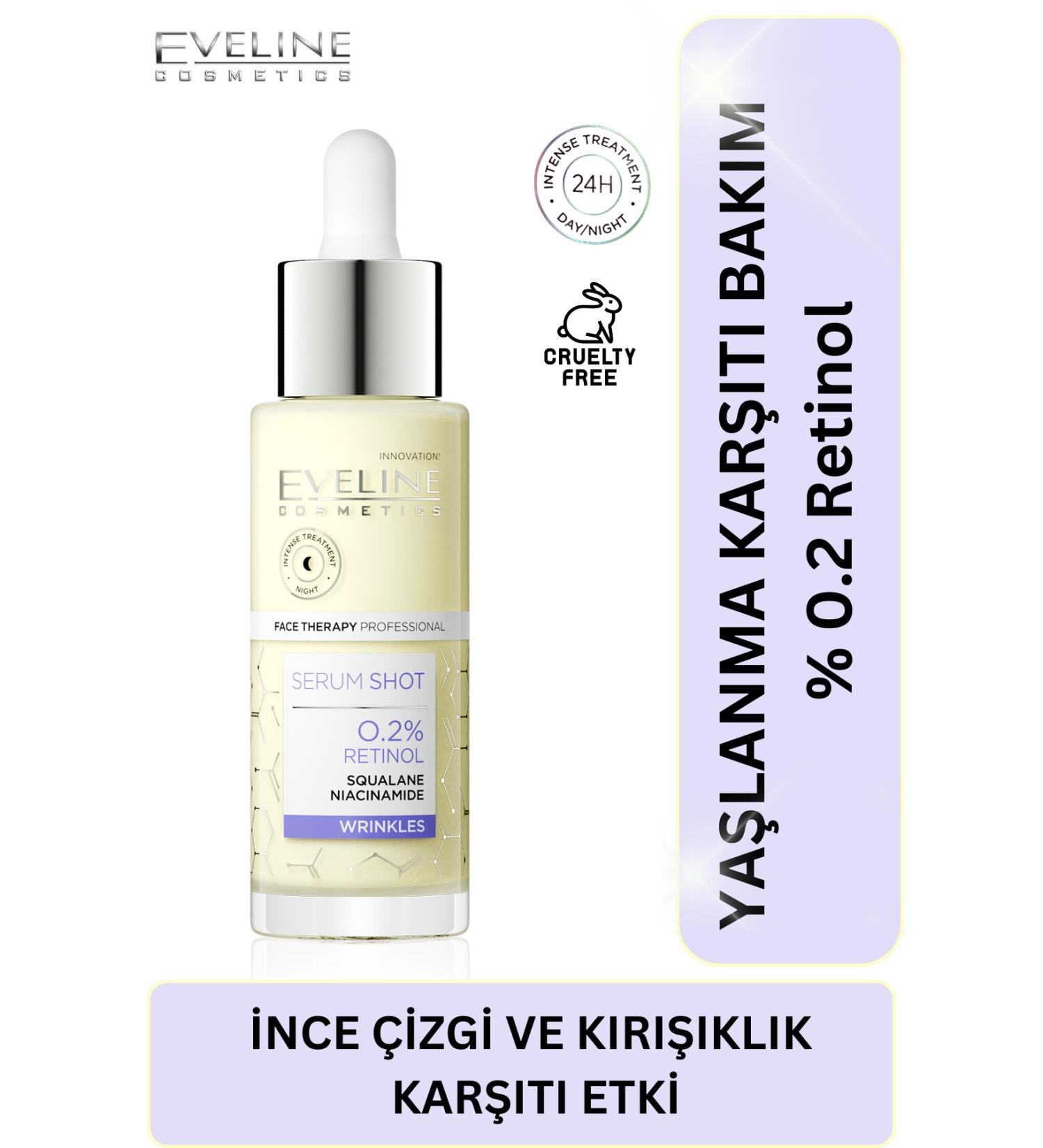 Eveline Cosmetics 0.2% Retinol + Squalene + Niacinamide Serum 30 ml - Buy Online on GoSupps.com