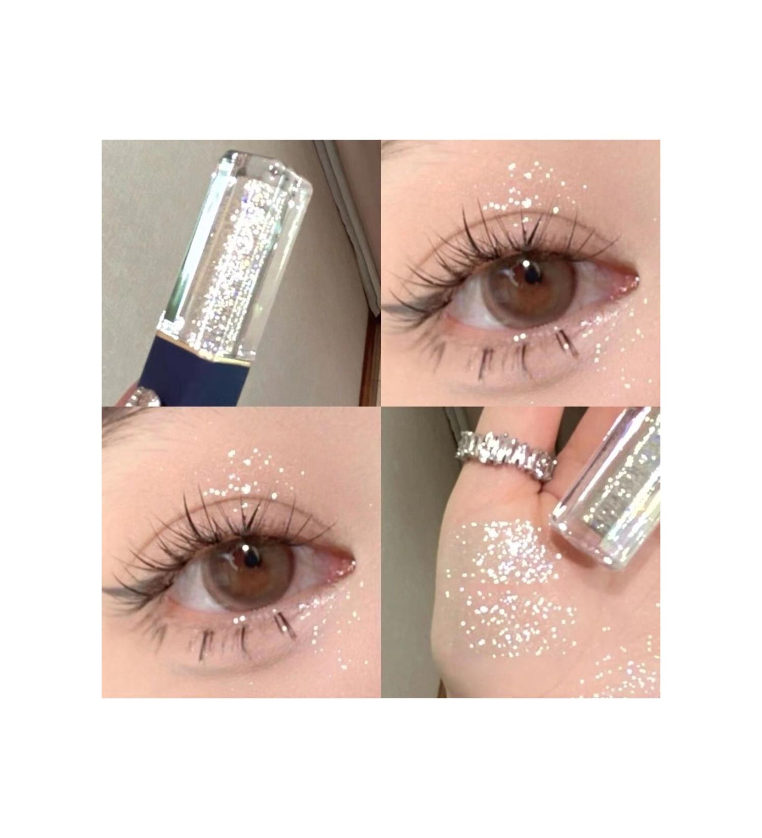 cappuvini Korean makeup products Galaxy Fine Glitter Liquid Eye Shadow Glitter Eyeshadow with Applicator