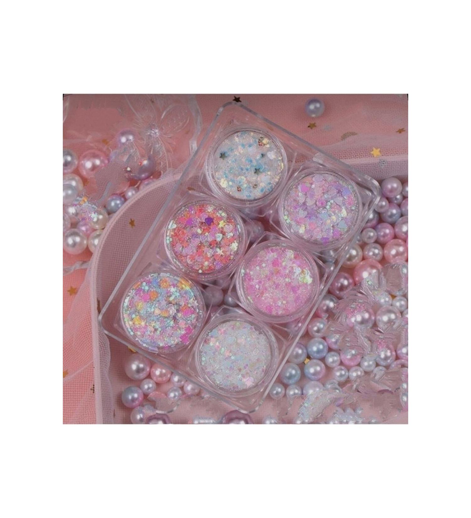 Serashine Glitter Gel Eyeshadow Glitter Eyeshadow Set of 6 Shiny Glitter