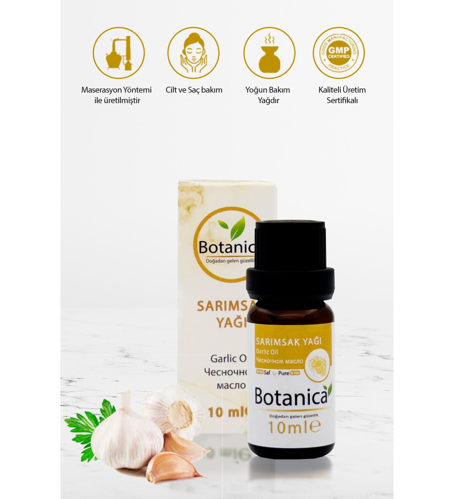botanica Garlic Oil - Allium Sativum - ( Hair Nourishing - Revitalizing ) Garlic Oil Facial Care Oil 10 ml