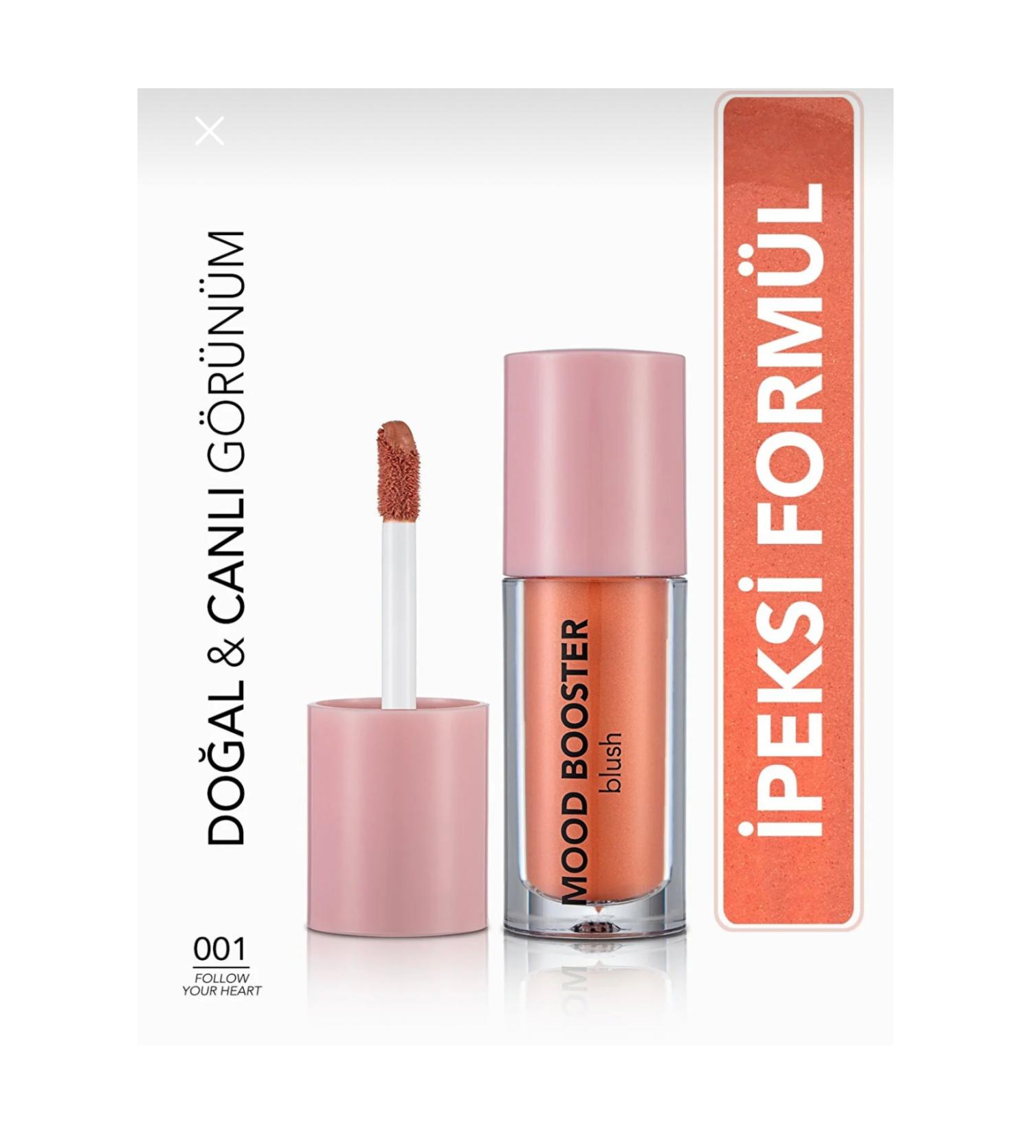 Flormar Mood Booster Intense Pigment Liquid Blush No: 001 Follow Your Heart - Buy Online on GoSupps.com