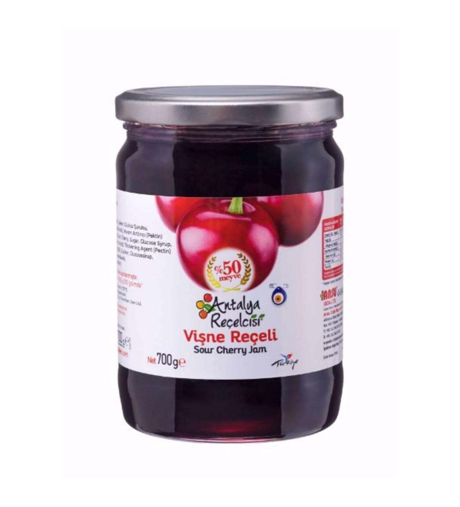 Antalya Jam Maker Sour Cherry Jam 700g Classic Series