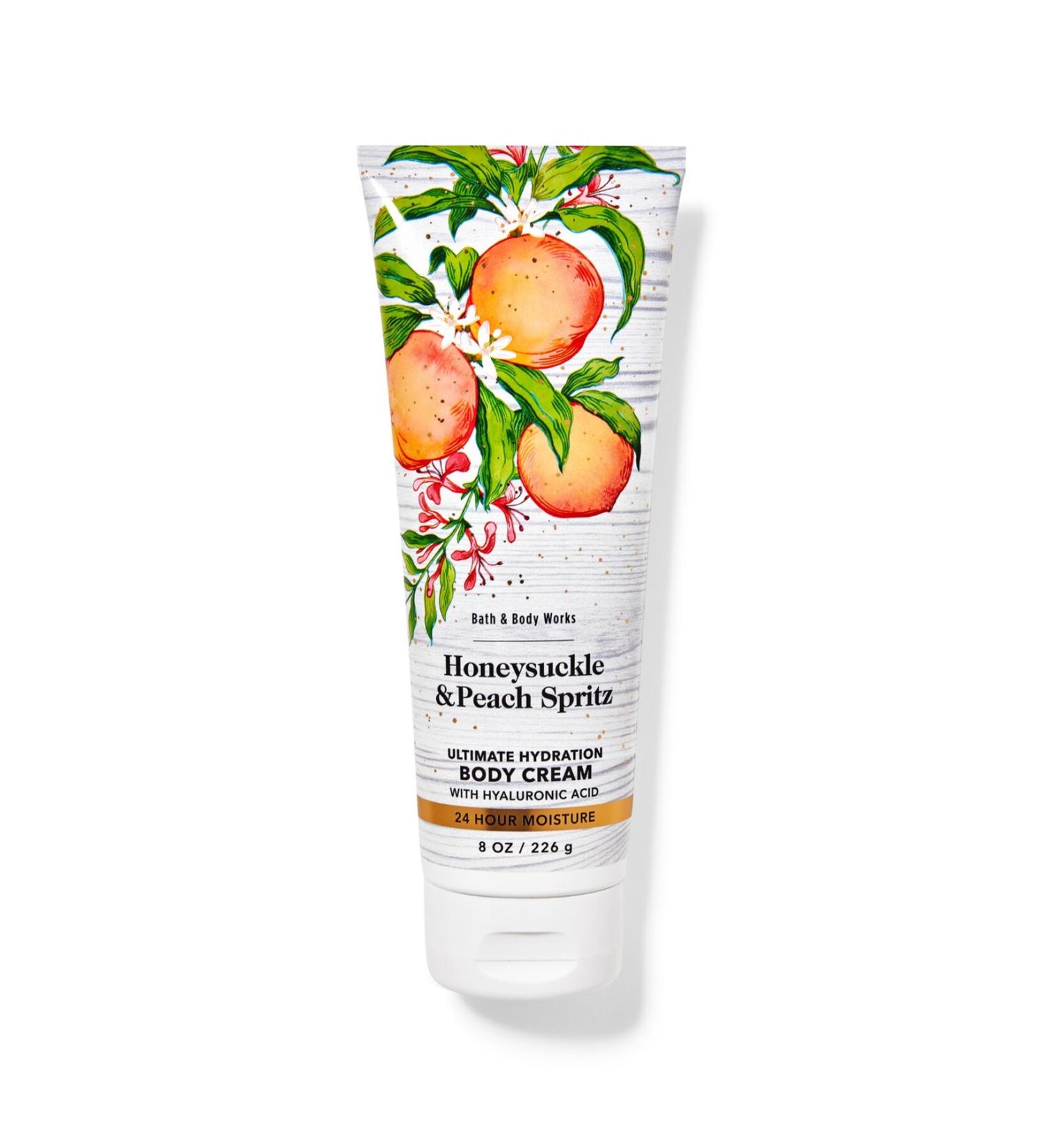 Bath & Body Works Honeysuckle & Peach Spritz Intense Moisturizing Body Cream
