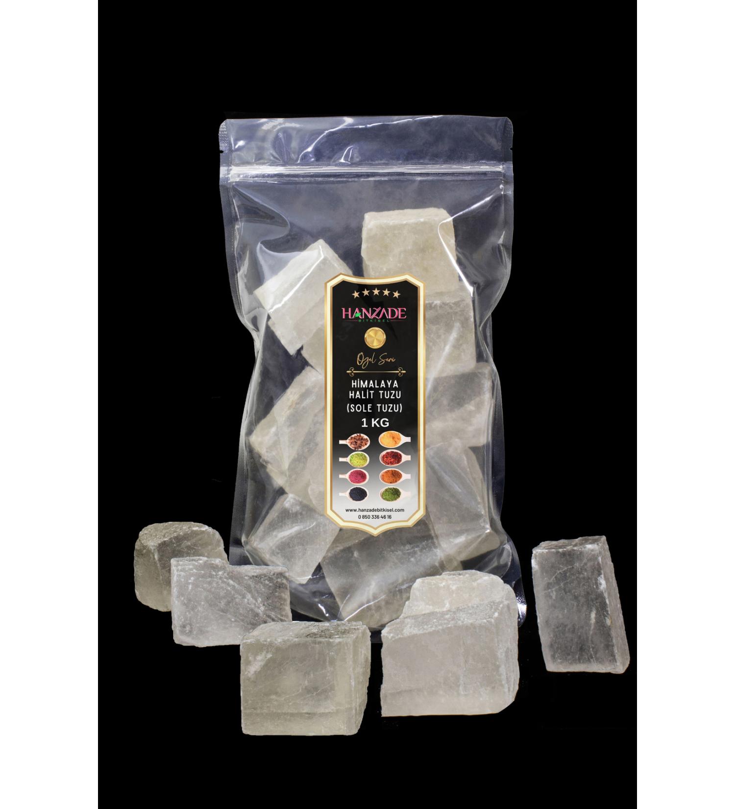 Hanzade Herbal Halite Salt Sole Salt 1 KG Transparent Clear Crystal Himalayan Halite Sole Salt - Buy Online on GoSupps.com