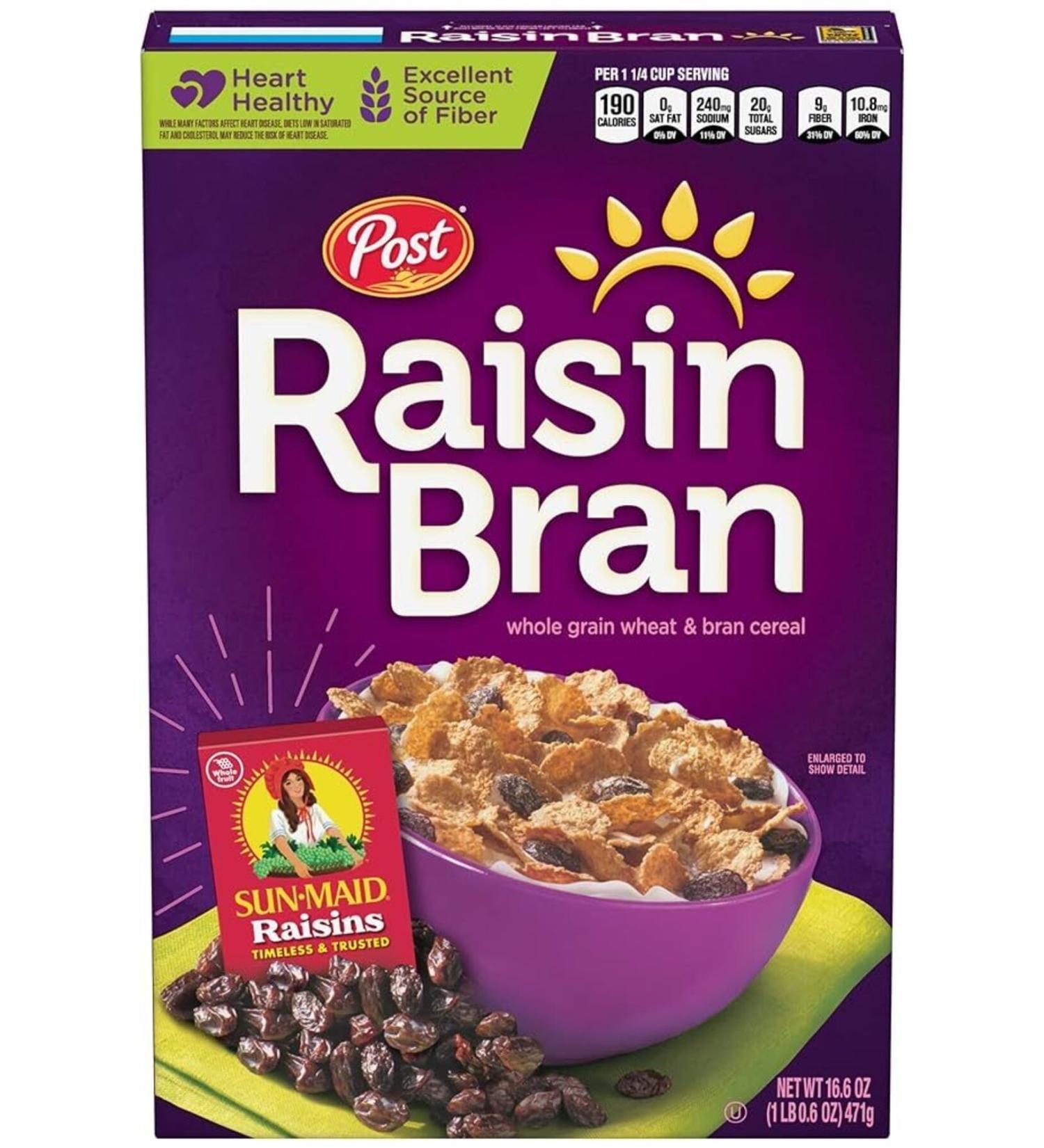 Post raisin bran American breakfast cereal 471 gr - Buy Online on GoSupps.com