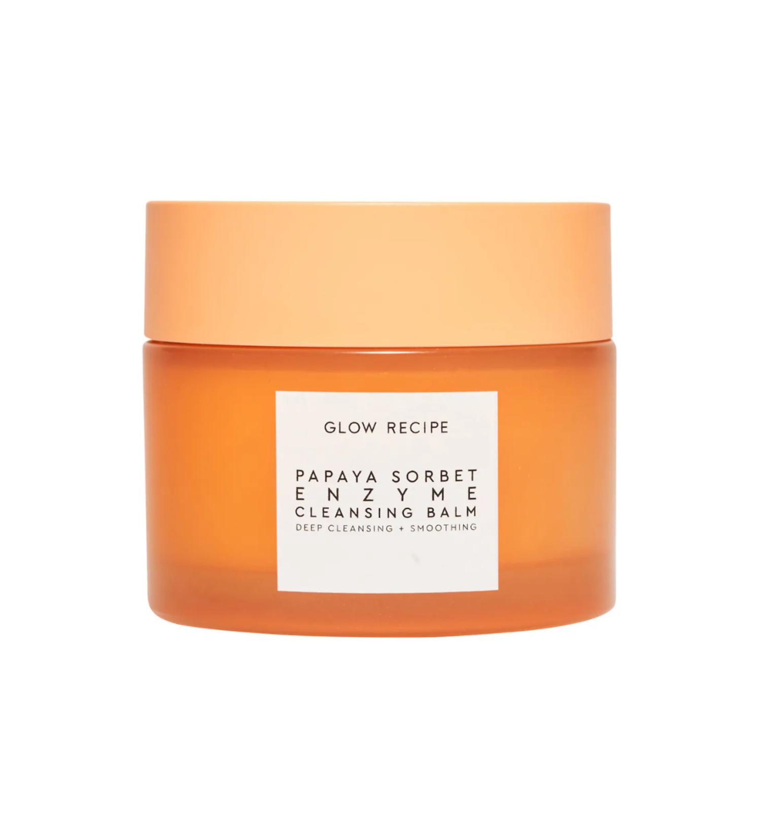 GLOW RECIPE Papaya Sorbet Smoothing Enzyme Cleansing Balm & Makeup Remover 100 Ml - Buy Online on GoSupps.com