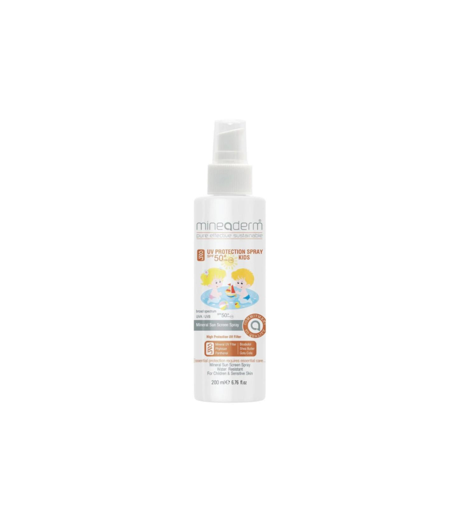 mineaderm Pediatric Sun Care Cream with Mineral Filter/uv Protection&hydration Kids Spray Spf50+