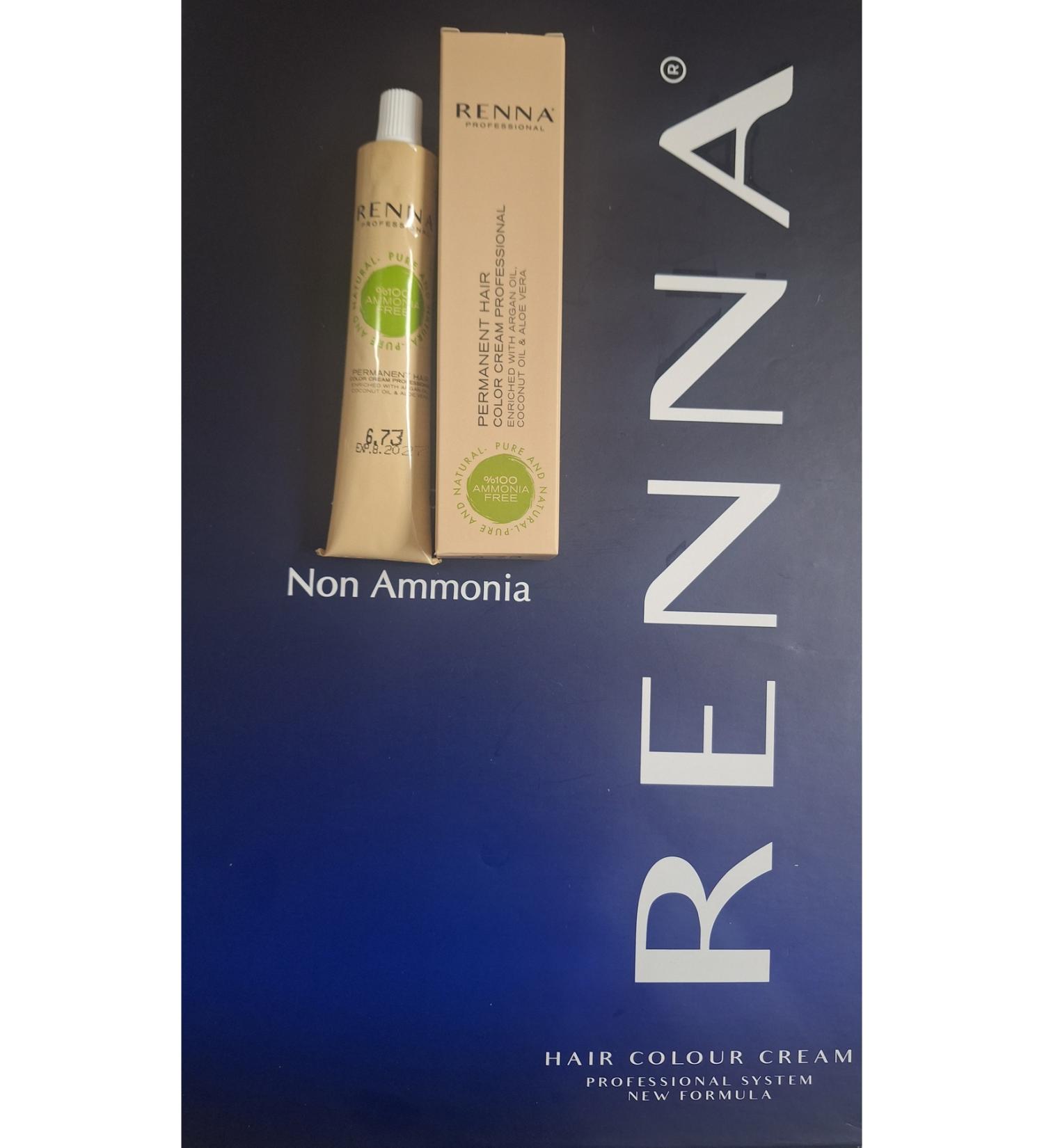 Renna Ammonia Free Hair Dye 60gr 7.44 Copper Charm